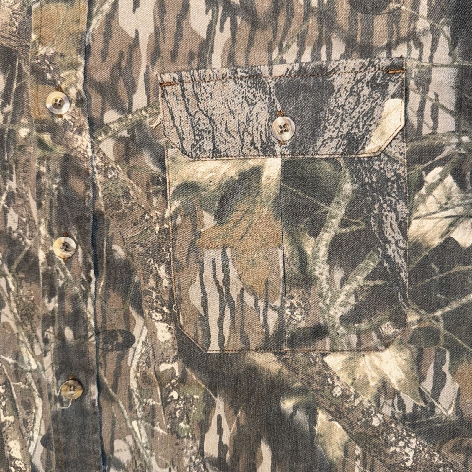Jerzees Vintage 90s Jerzees Outdoors Shirt Mens L Mossy Oak Camo Lon Size US L / EU 52-54 / 3 - 3 Thumbnail