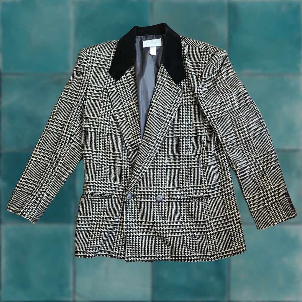 Lord & Taylor Lord & Taylor Women Jacket Multicolor Plaid Velvet Collar Wool 8 Regular Dry Clean Only Button Long Sleeve Women's Jacket Size M / US 6-8 / IT 42-44 - 1 Thumbnail