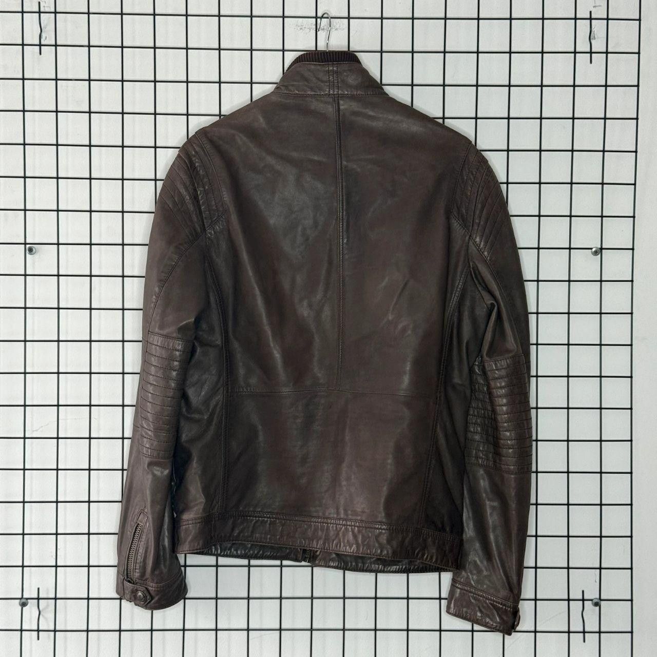 Vintage Vintage 90s Leather Jacket Brown Japan Style Sheep Leather Size US L / EU 52-54 / 3 - 2 Thumbnail