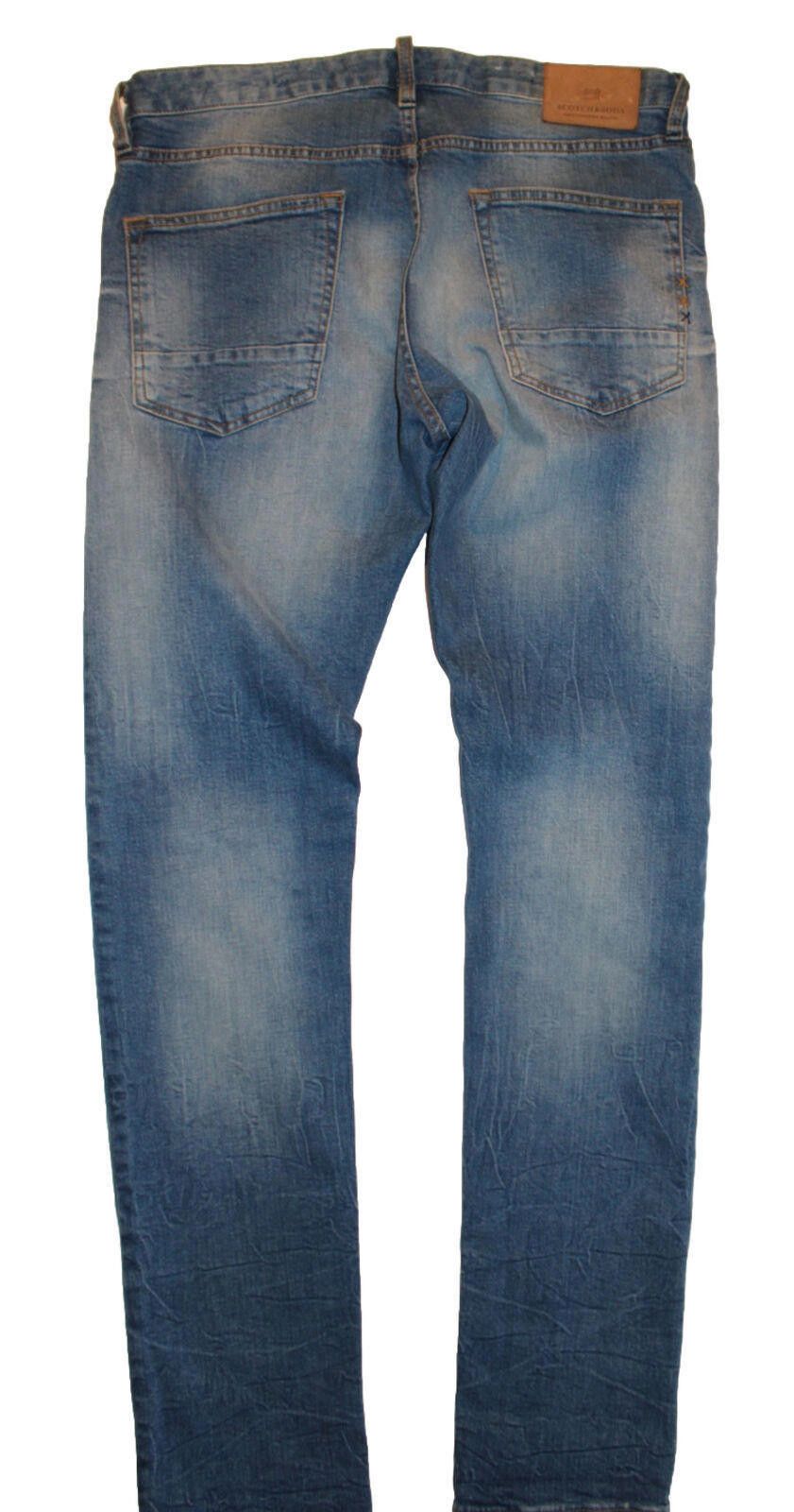Scotch & Soda Scotch & Soda Mens Ralston Overboard Slim Blue Jeans 32x34 Size US 32 / EU 48 - 3 Thumbnail