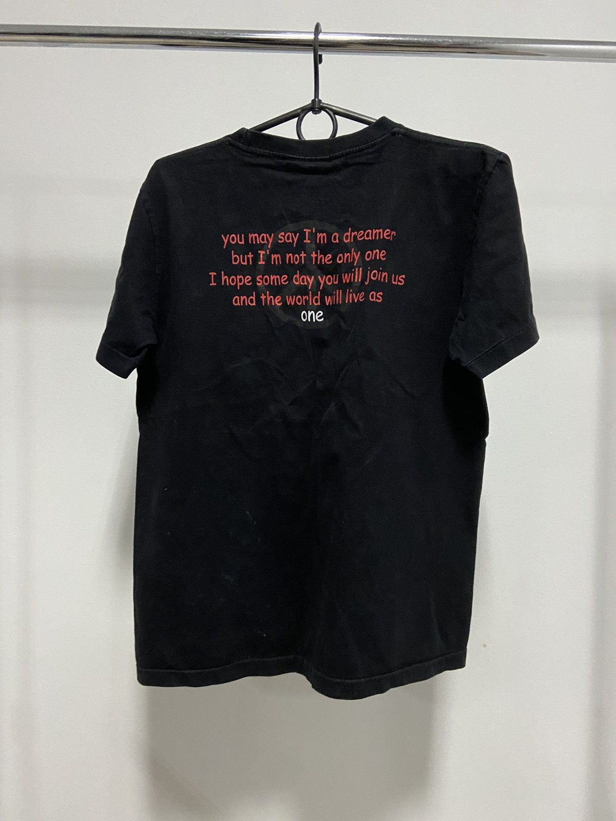 Vintage John Lennon t shirt rock vintage imagine big print Size US M / EU 48-50 / 2 - 2 Thumbnail