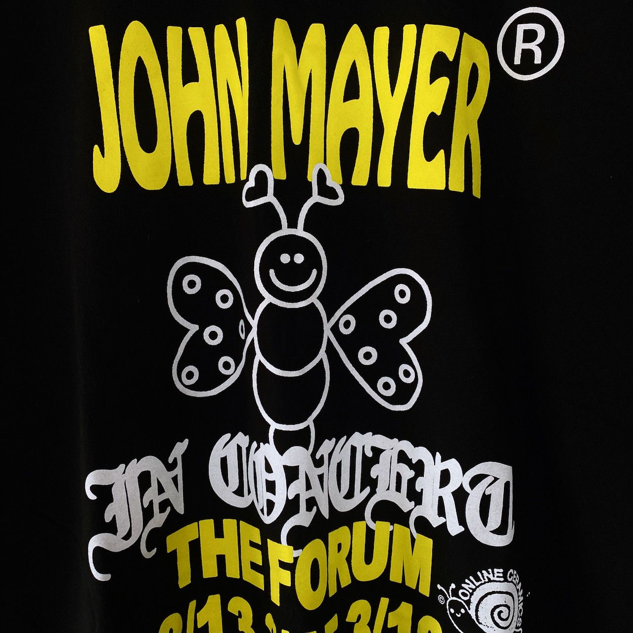 Online Ceramics ONLINE CERAMICS X JOHN MAYER AT THE FORUM TEE Size US XL / EU 56 / 4 - 2 Thumbnail