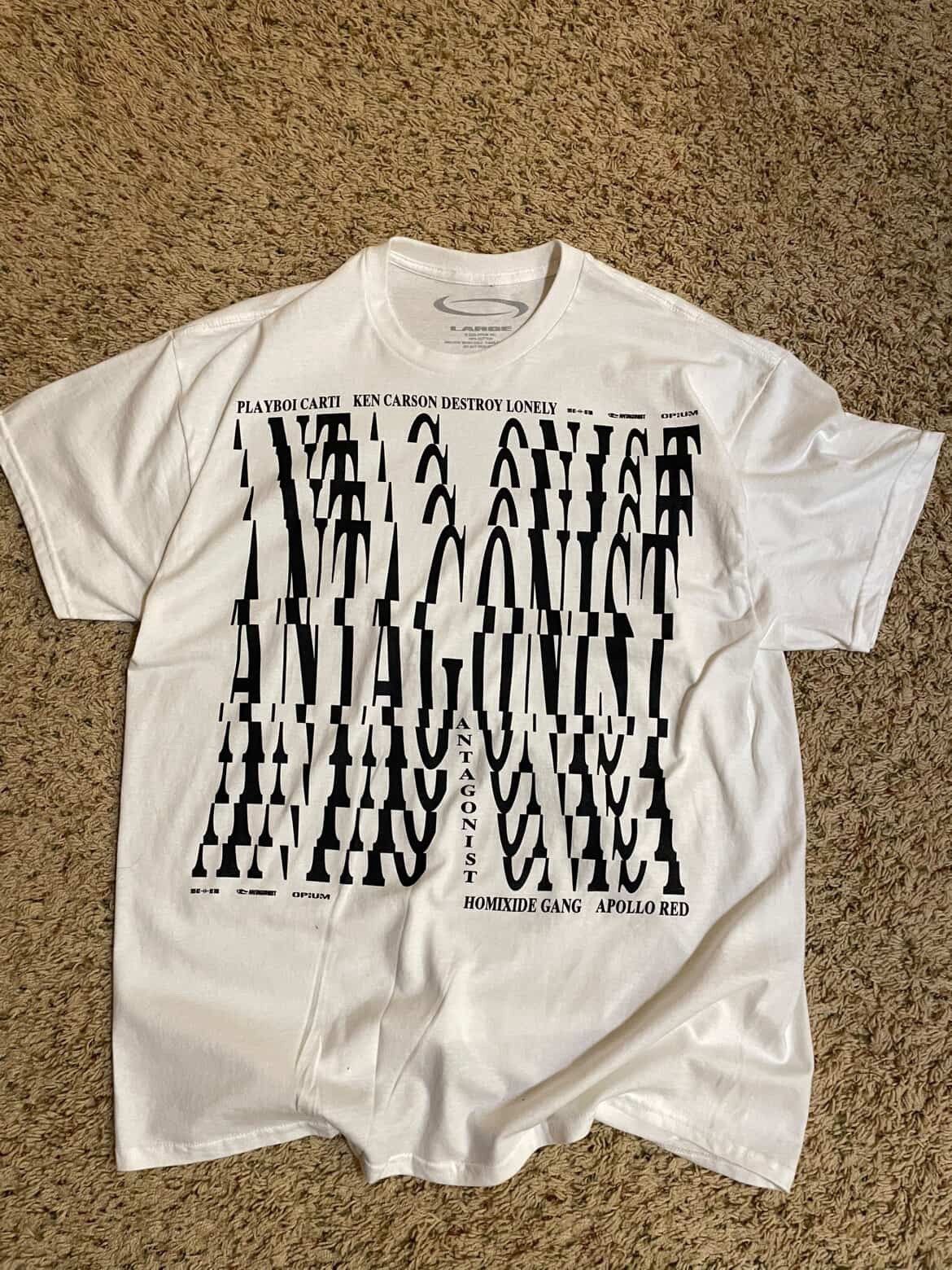 antagonist tour merch