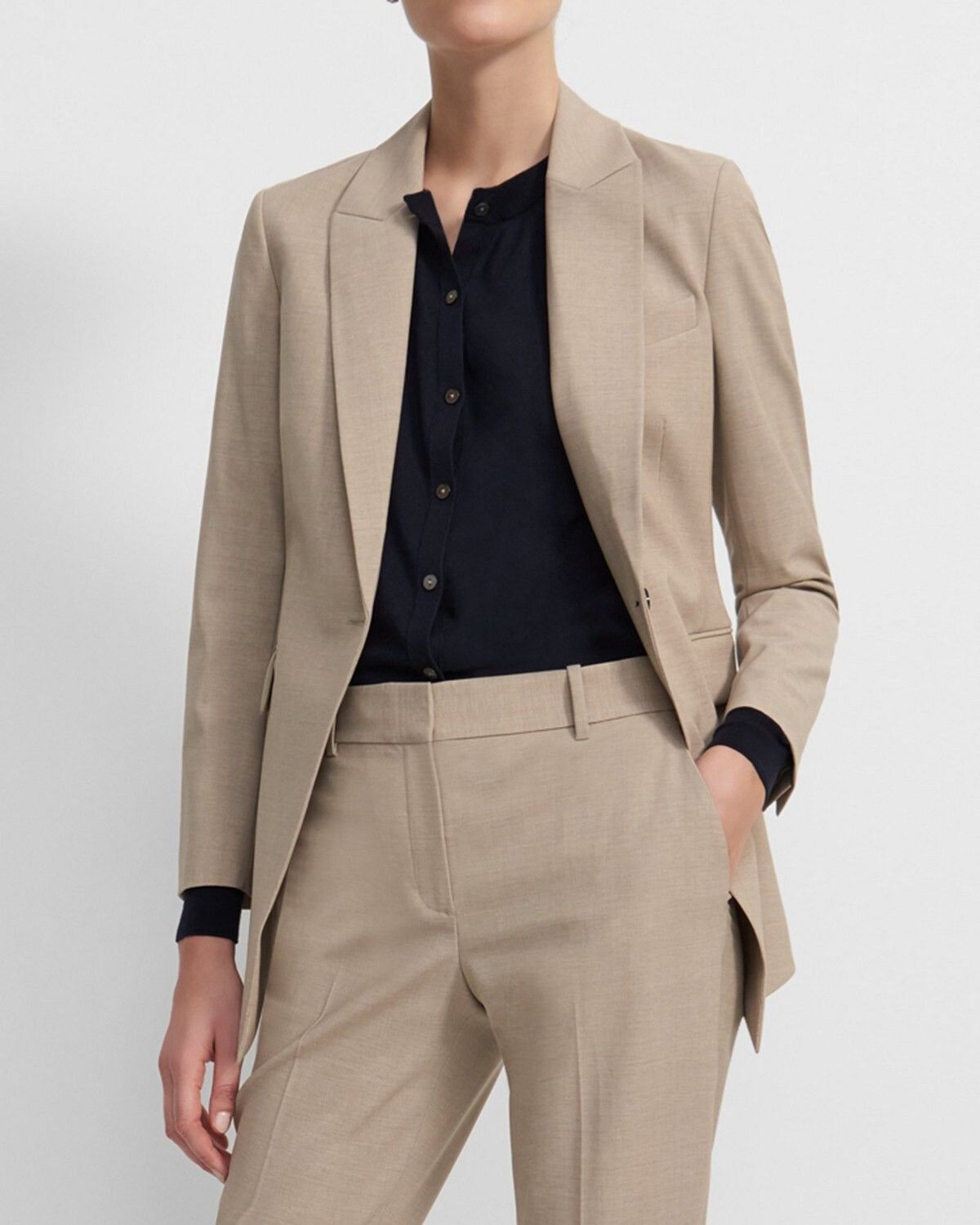 Talbots Talbots Italian Flannel 2Piece Blazer & Pants suits NWT Size M / US 6-8 / IT 42-44 - 1 Thumbnail