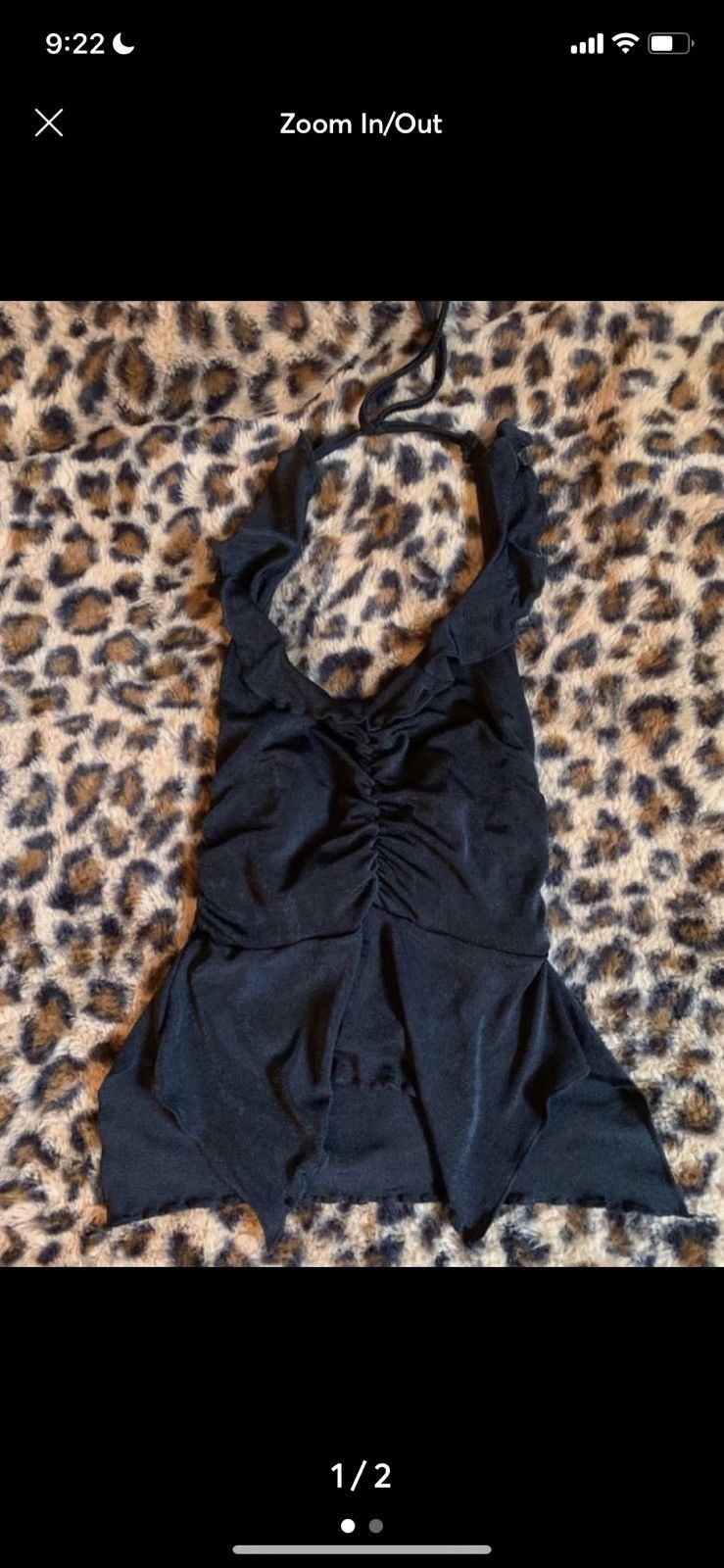 Other Y2K ruffled fairycore halter top Size ONE SIZE - 1 Thumbnail