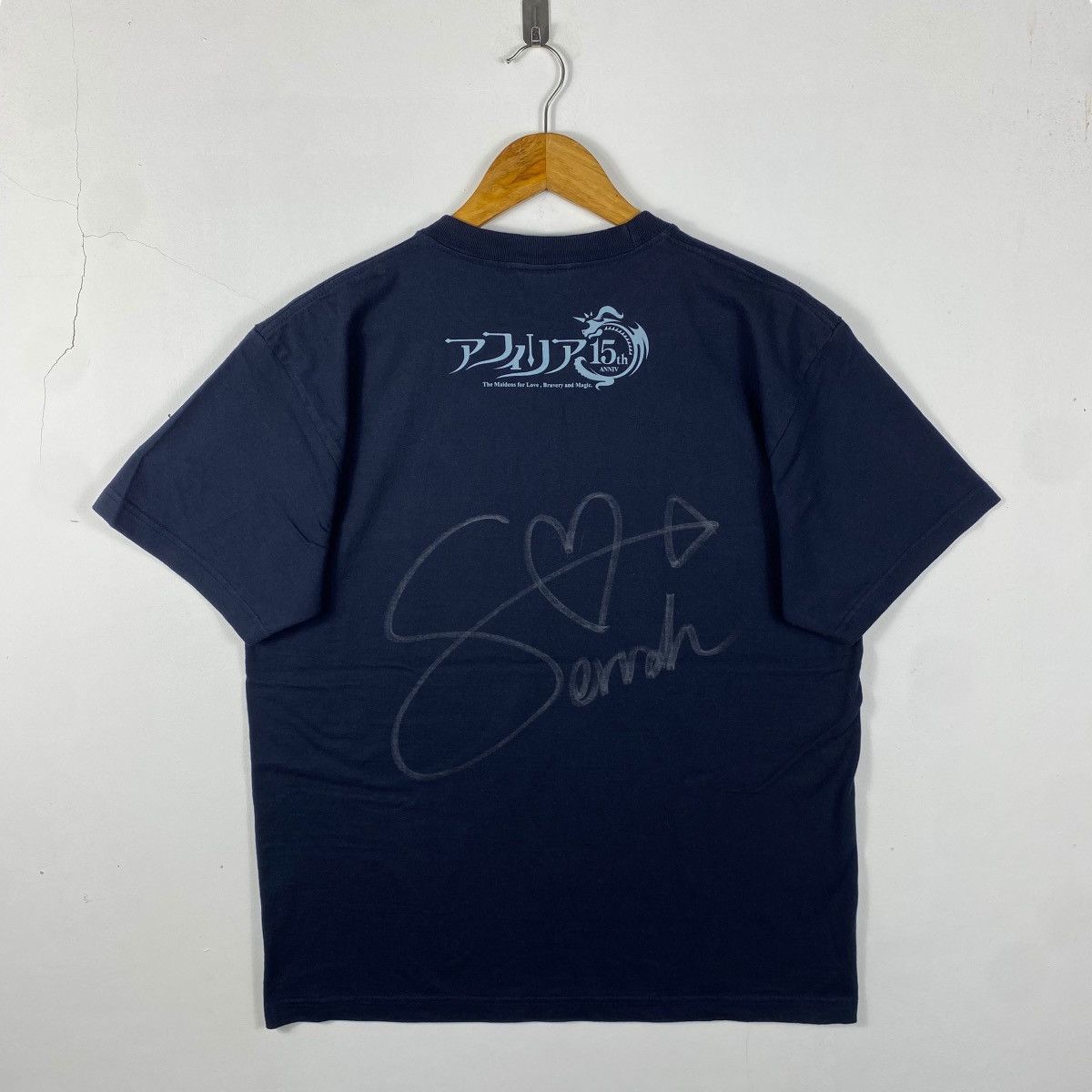 Japanese Brand AFILIA 15th Anniversary 2008-2023 Graphic With Signature Tee Size US XL / EU 56 / 4 - 4 Thumbnail