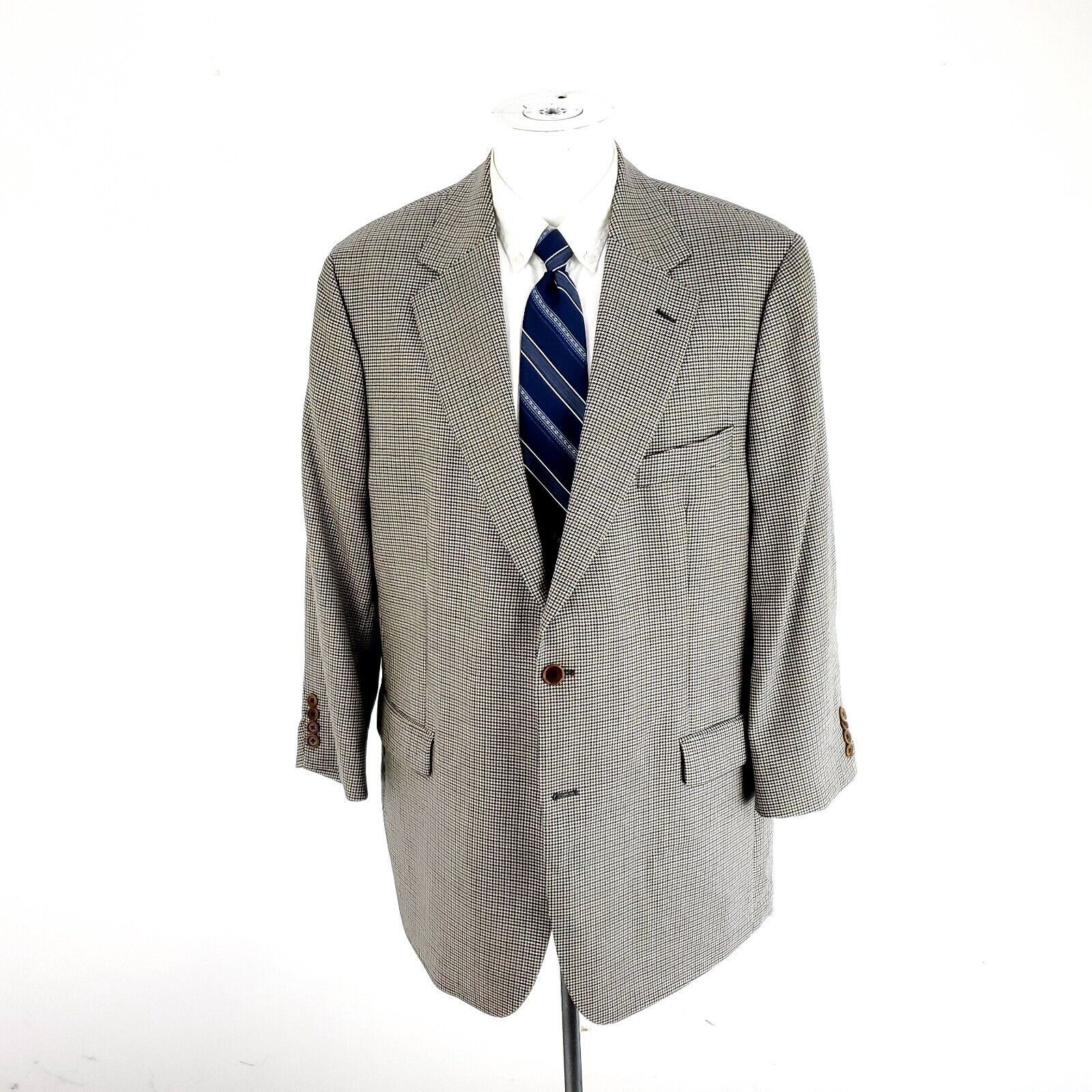 Brooks Brothers Brooks Brothers 346 Wool 2 Button Sport Coat 44R Portly Crea Size 44R - 3 Thumbnail