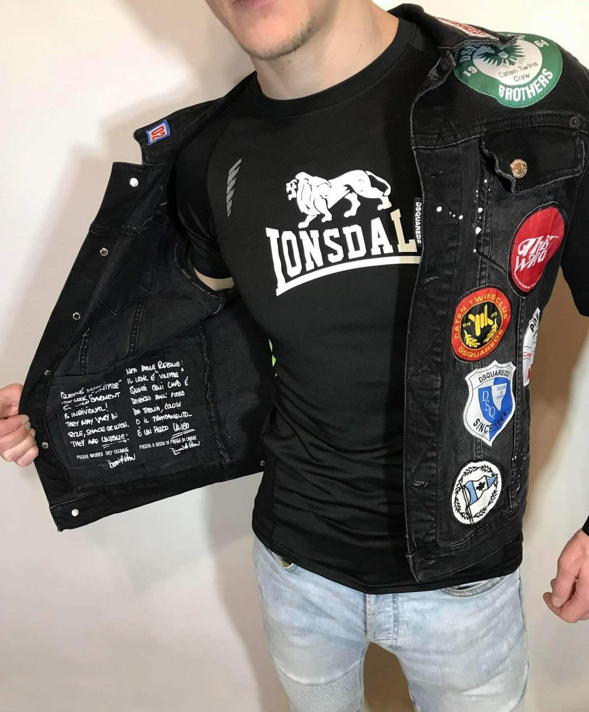 Dsquared2 Dsquared2 made in Italy denim jacket with patch patches Size US S / EU 44-46 / 1 - 7 Thumbnail