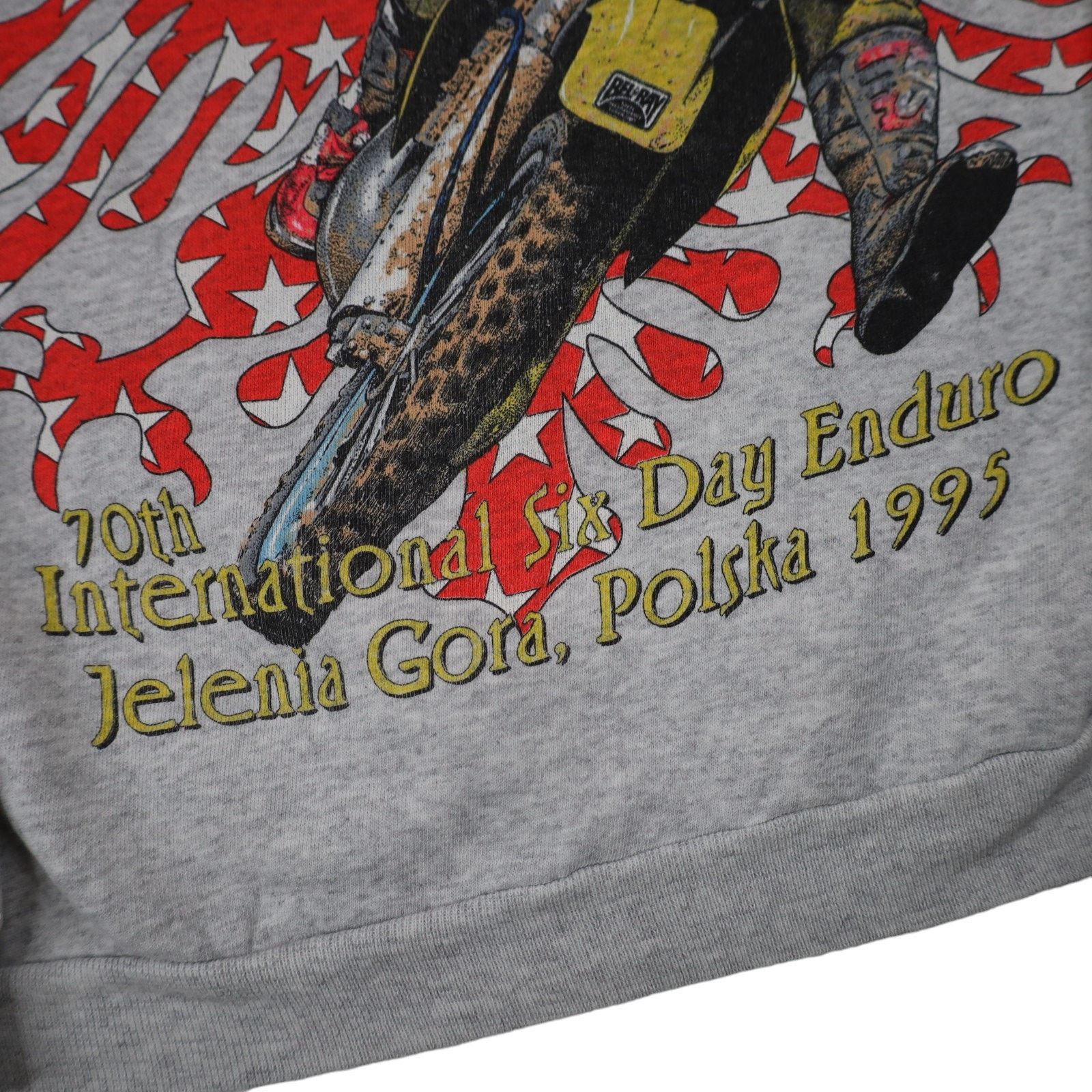 Vintage Vintage 1995 Team USA Enduro Racing Graphic Sweatshirt Size US XL / EU 56 / 4 - 12 Thumbnail