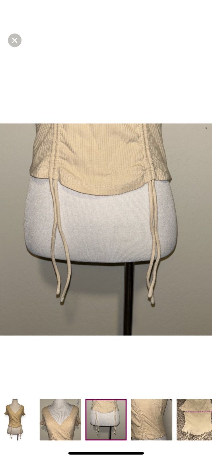 PRINCESS POLLY Princess Polly Carmen drawstring surplice top size 8 Size M / US 6-8 / IT 42-44 - 5 Thumbnail