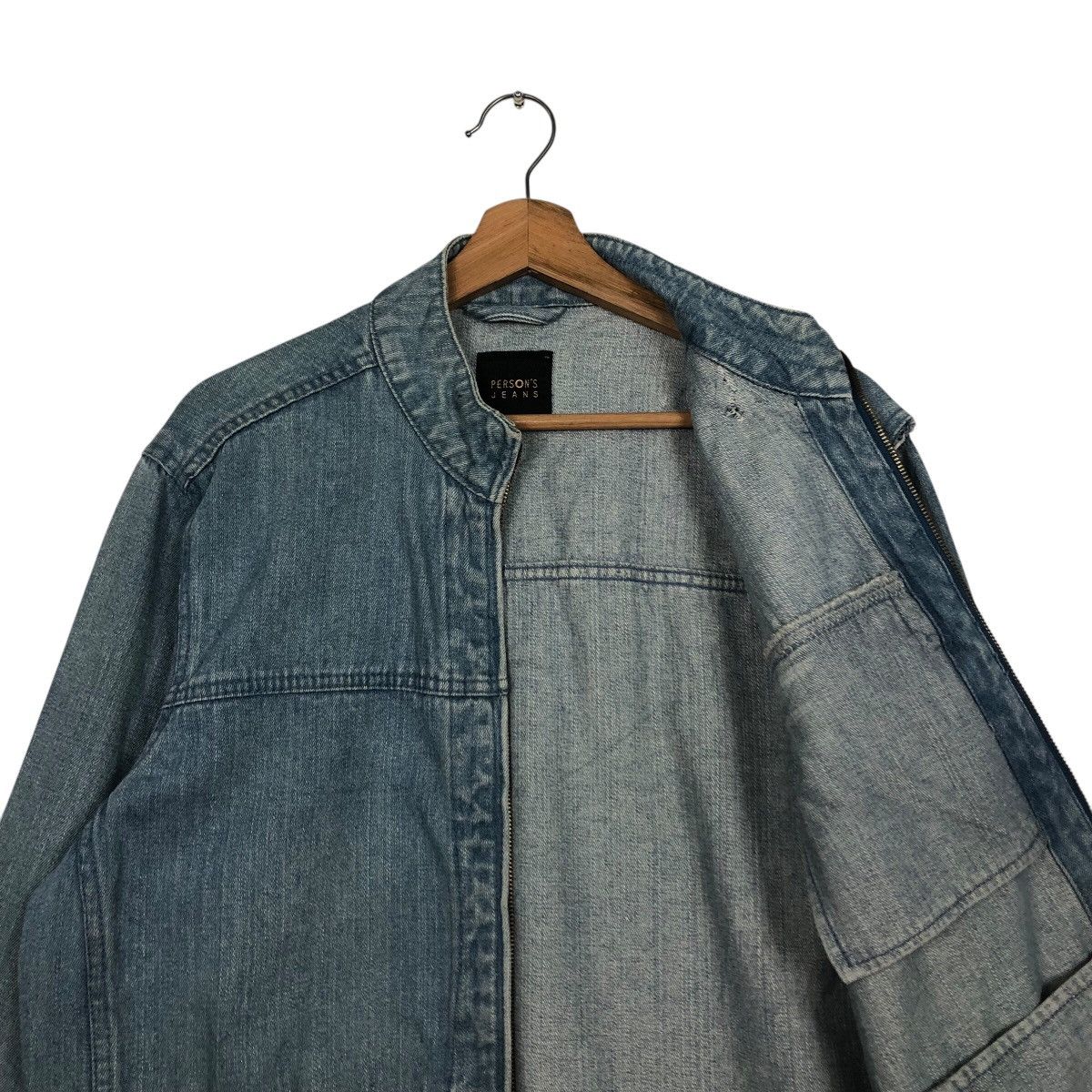 Japanese Brand 📌Vintage Biker Denim Jacket Person's Jeans Issey Miyake Size US L / EU 52-54 / 3 - 15 Thumbnail