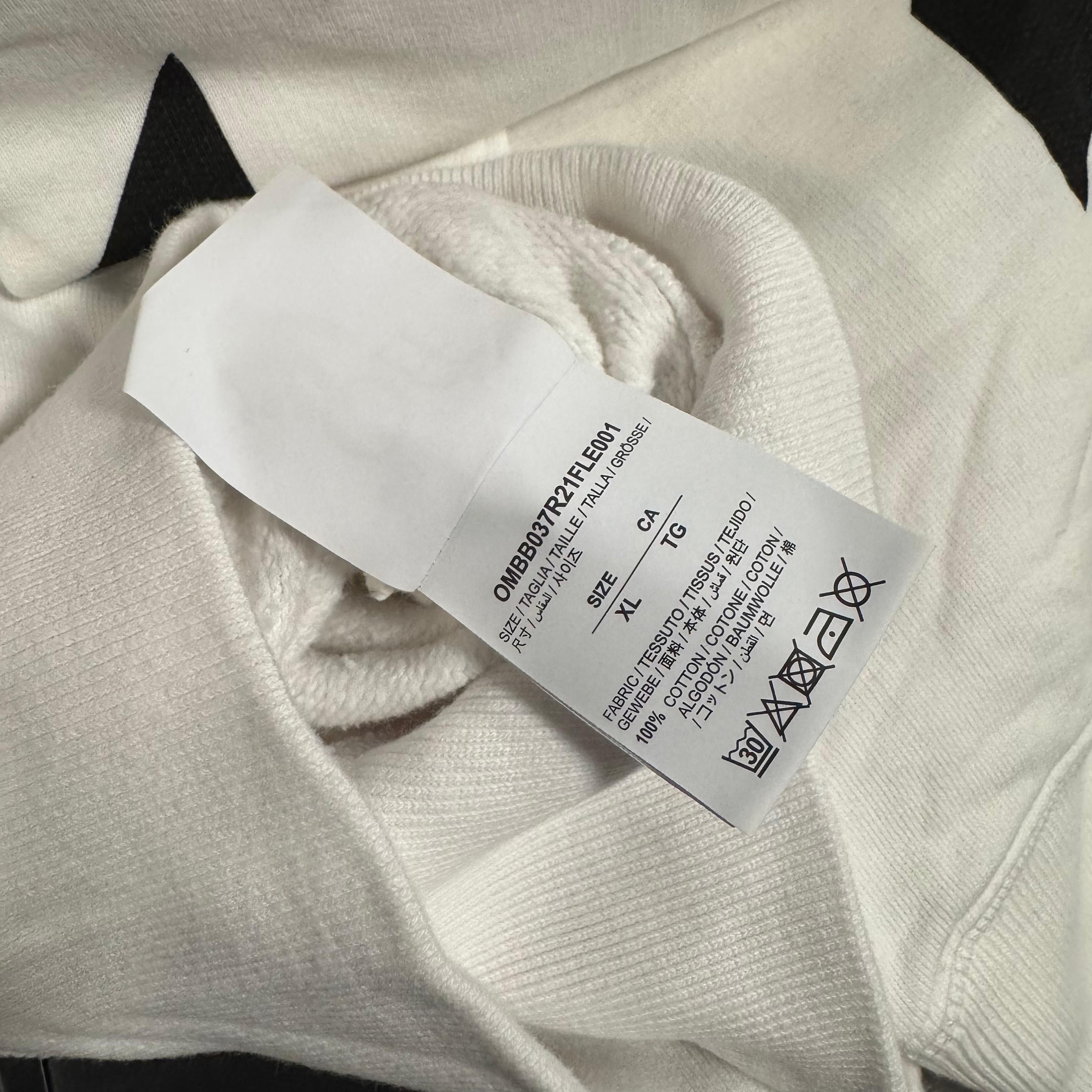 Off-White White Mona Lisa Arrows Oversized Hoodie Size XL / US 12-14 / IT 48-50 - 7 Thumbnail