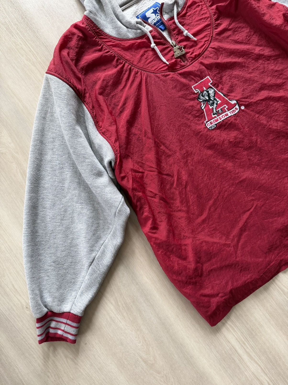 Starter Vintage 90s Alabama Crimson Tide Starter Pullover Sz L Size US L / EU 52-54 / 3 - 3 Thumbnail