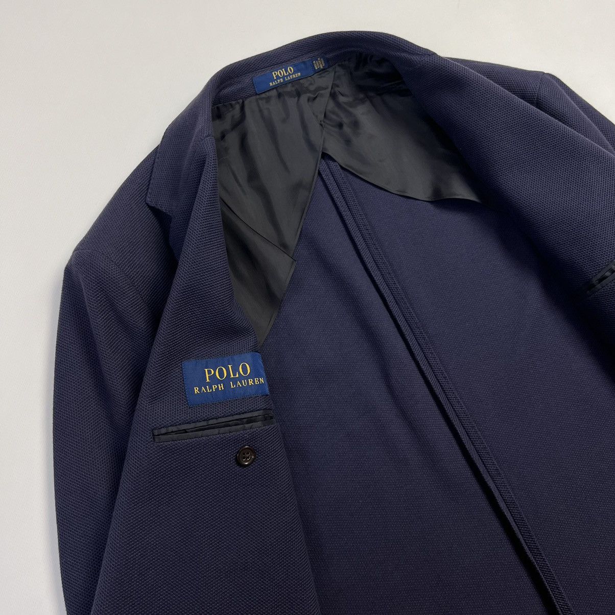 Polo Ralph Lauren × Ralph Lauren Ralph Lauren cotton knit blazer jacket sport coat Size 46R - 5 Thumbnail