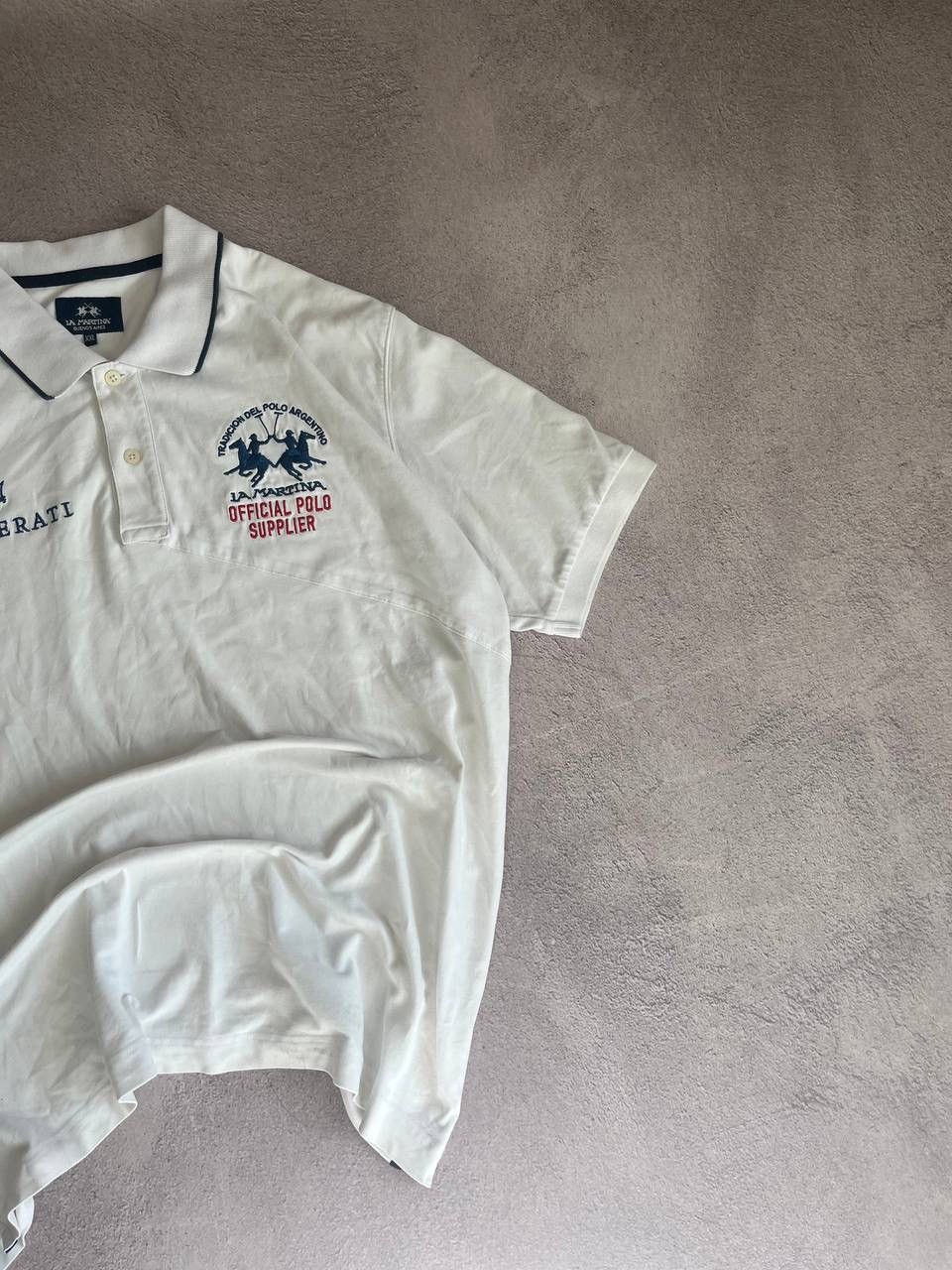 La Martina × Vintage Polo Ralph Lauren style Maserati distressed rugby polo Size US XXL / EU 58 / 5 - 2 Thumbnail