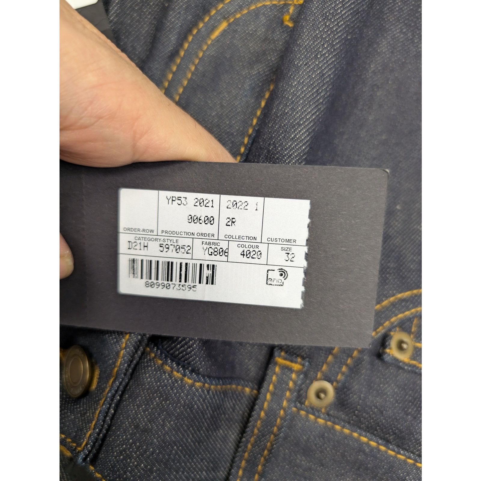 Saint Laurent Paris o1rshd1 Slim Fit Jean Denim in Indigo Raw Size US 32 / EU 48 - 21 Thumbnail