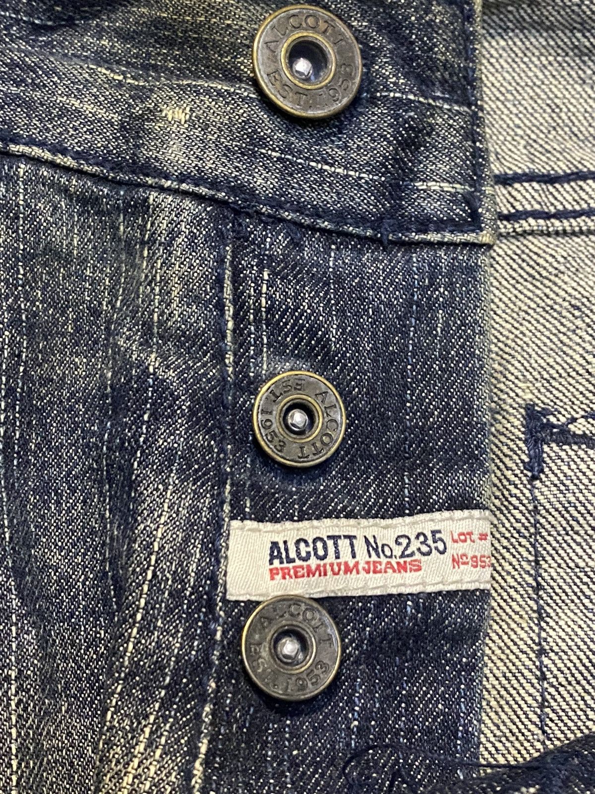 Japanese Brand Vintage Japanese Brand Alcot by Supreme Distressed Jean Size US 38 / EU 54 - 9 Thumbnail
