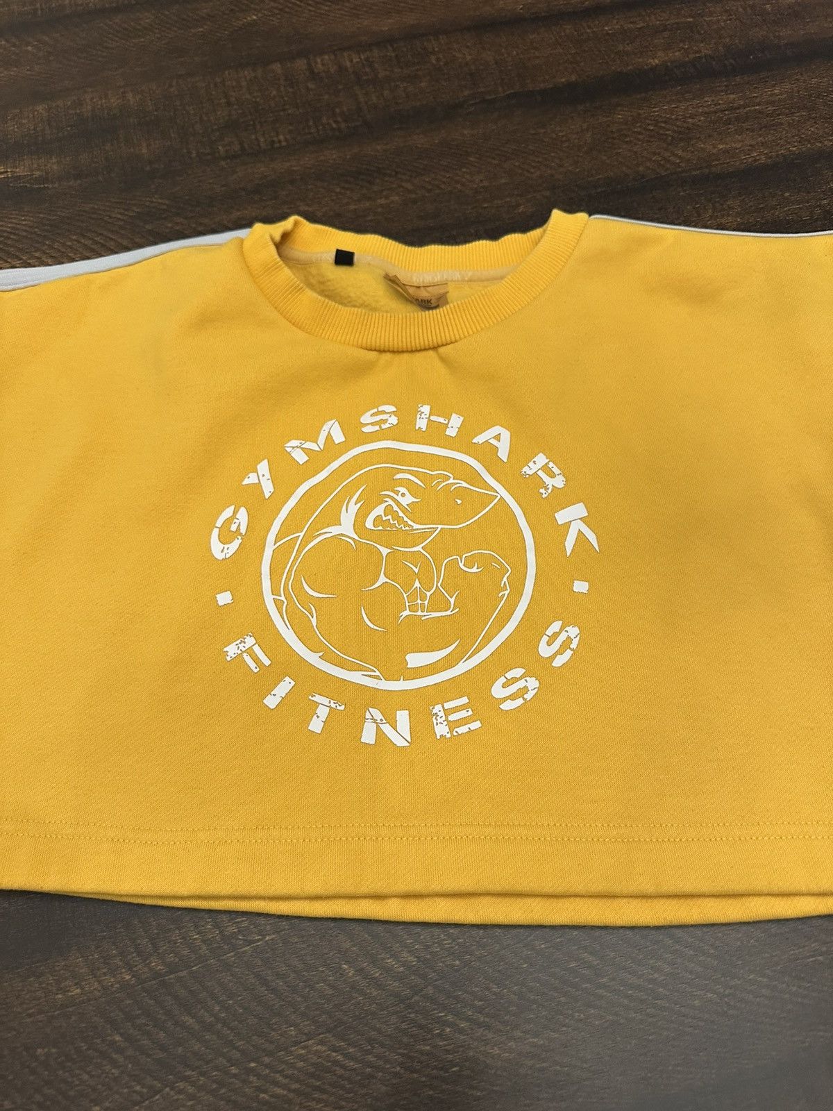 Gymshark Gymshark Women Yellow Legacy Cropped Pullover Sweater Size S Size S / US 4 / IT 40 - 2 Thumbnail