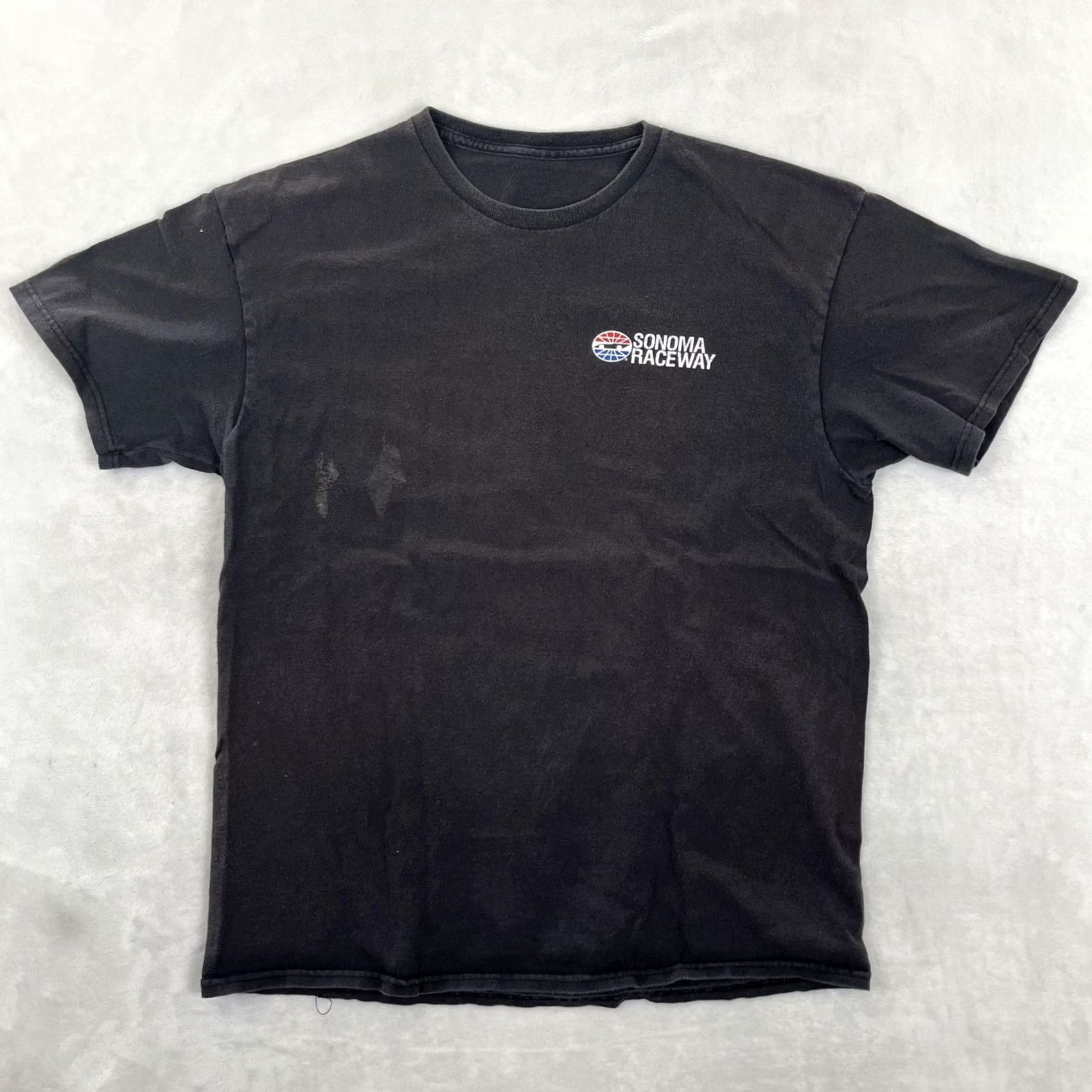 Vintage VINTAGE? No. Sonoma Raceway T-Shirt Mens Medium Black Track Map Est 1968 Racing Tee Size US M / EU 48-50 / 2 - 2 Thumbnail