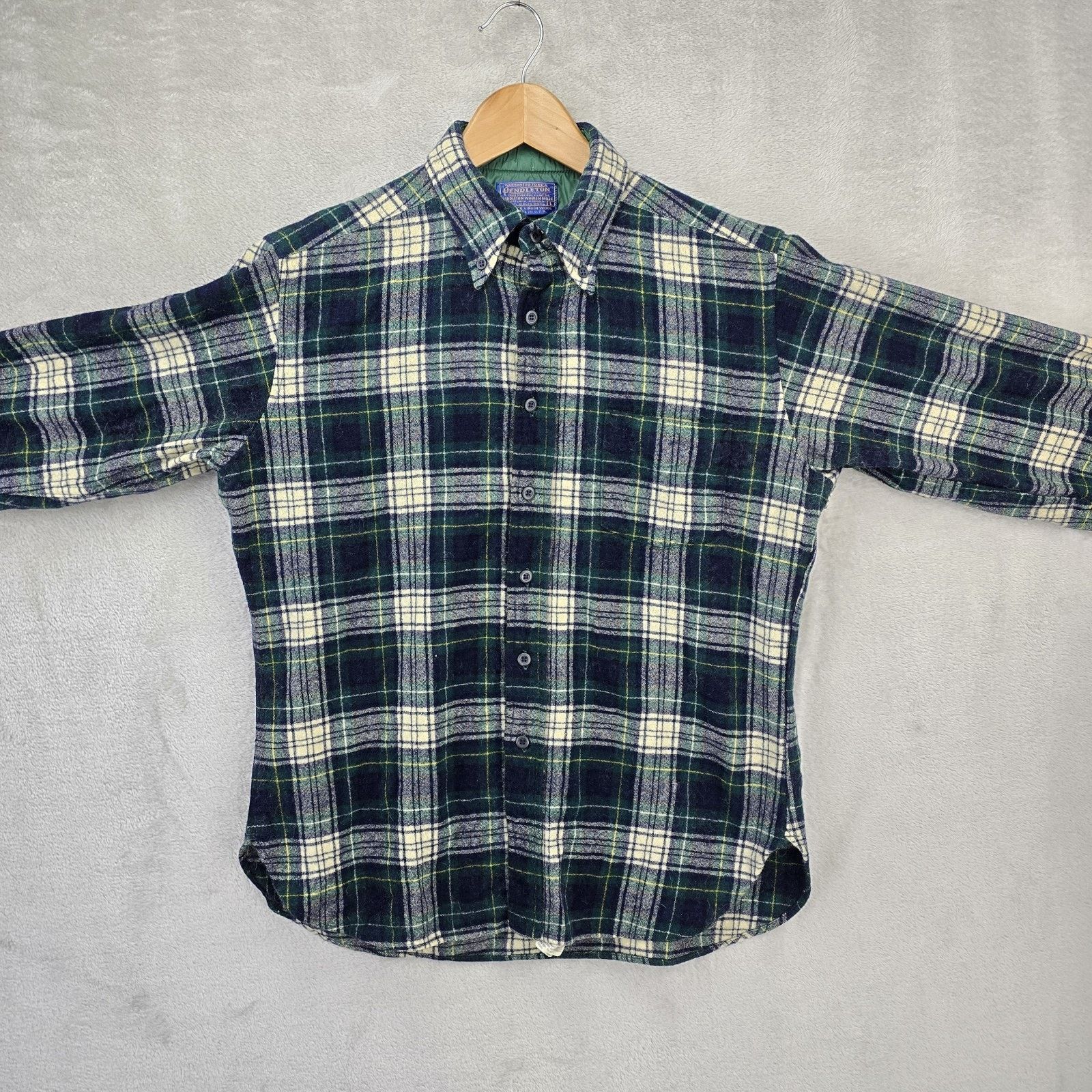 Pendleton Vtg Pendleton Plaid Flannel Shirt Medium Virgin Wool FLAWS Size US M / EU 48-50 / 2 - 3 Thumbnail