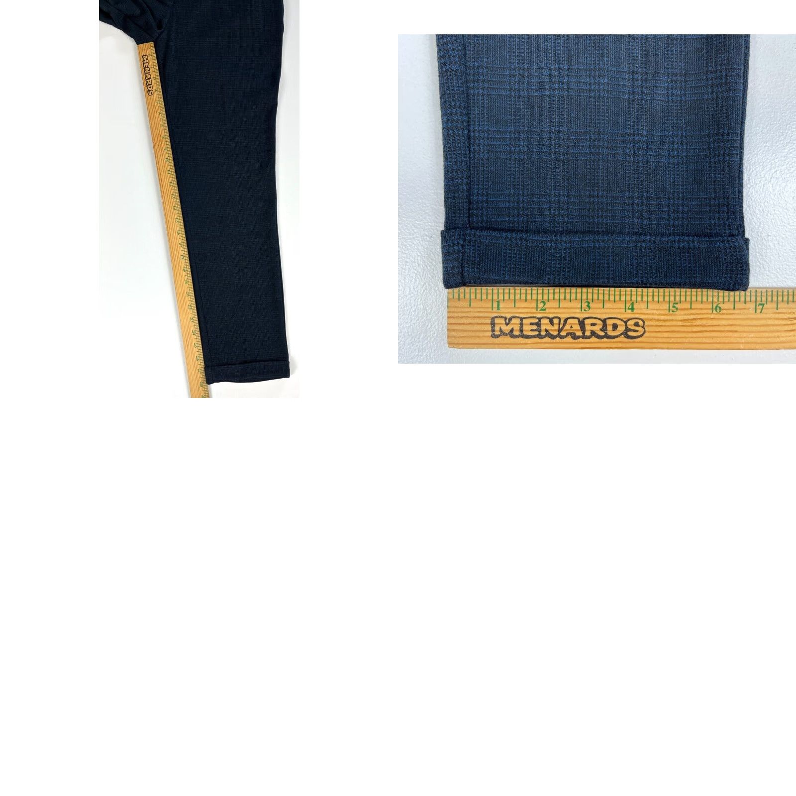 Vintage Jake*s Women’s Check Pants NWT Navy 40 Regular Elastic Waist Pleated Straight Inseam 28 in XS-XXL Compatible Size 27" / US 4 / IT 40 - 10 Thumbnail