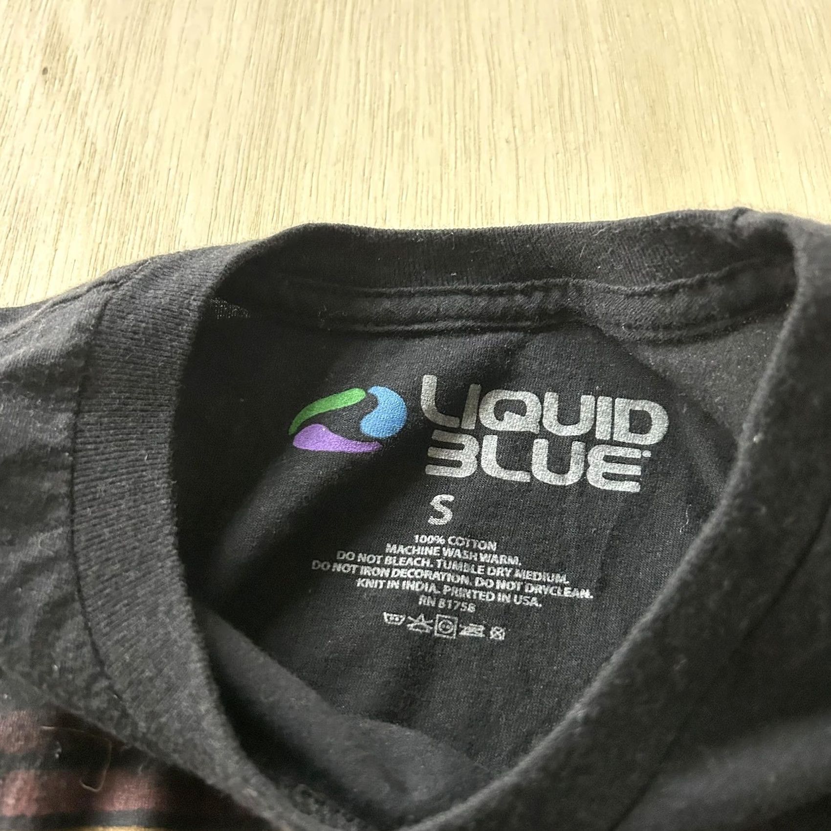 Liquid Blue Pink Floyd Band Shirt Mens Small Black Dark Side Of Moon T-Shirt Liquid Blue Size US S / EU 44-46 / 1 - 3 Thumbnail