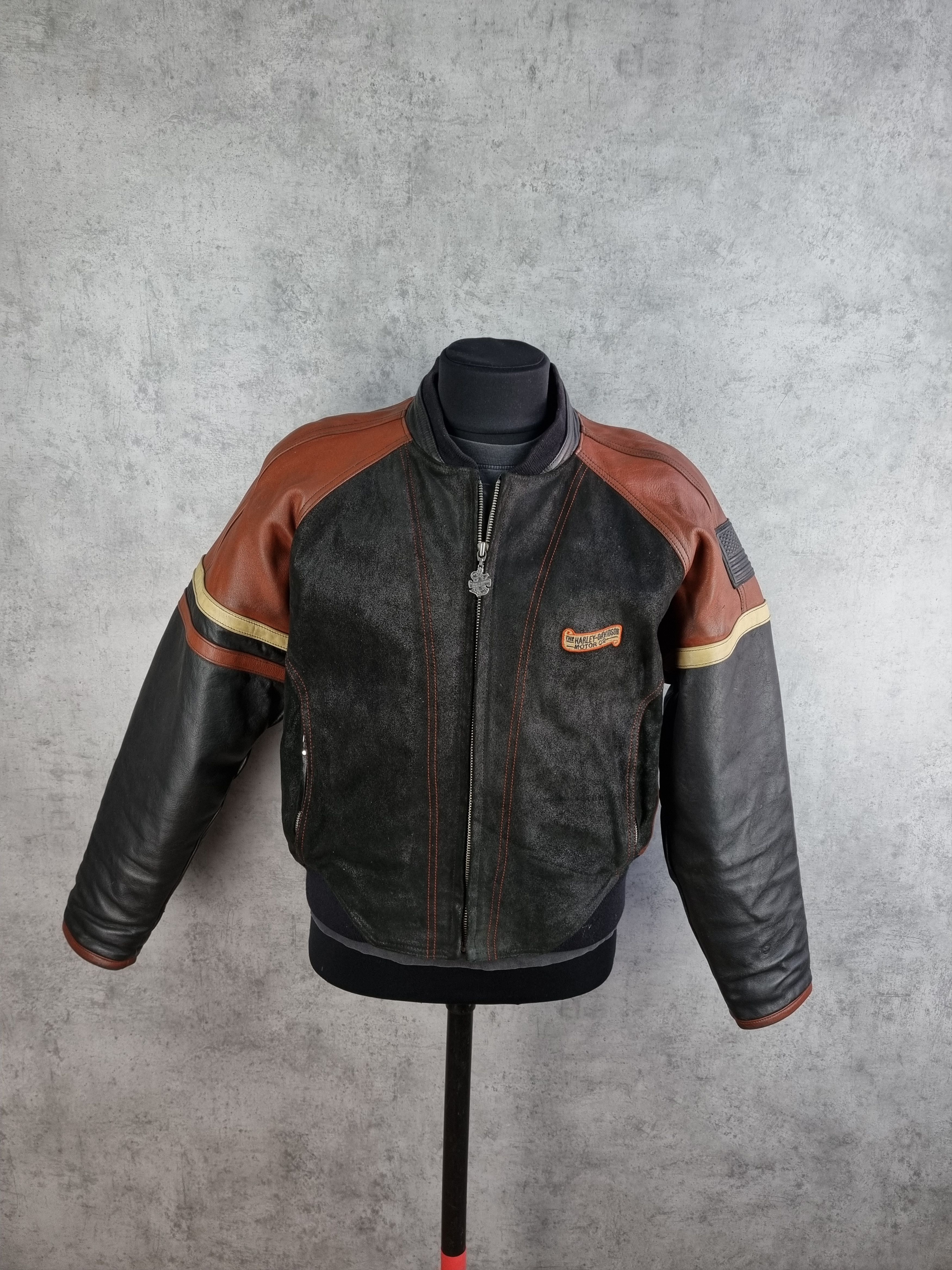 Harley Davidson Vintage Legendary Iconic Harley Davidson Leather Moto Jacket Size US L / EU 52-54 / 3 - 1 Thumbnail
