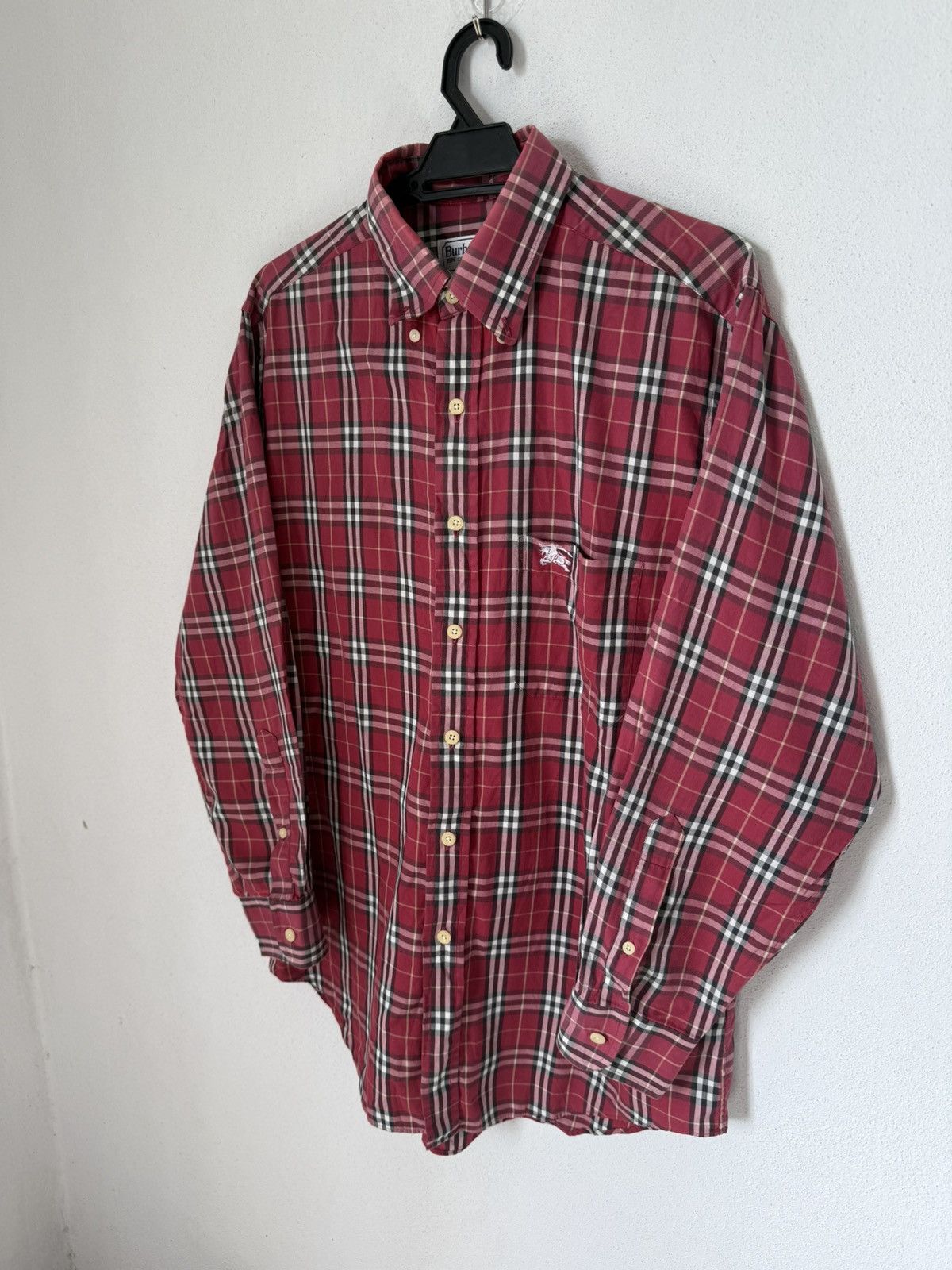 Burberry VINTAGE BURBERRY LONDON RED CHECKERED RARE COLOUR Size US M / EU 48-50 / 2 - 3 Thumbnail