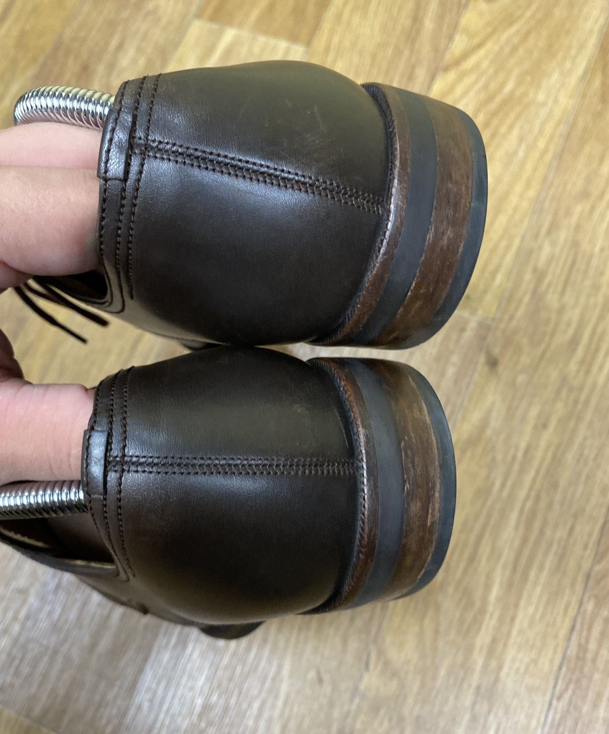 Bally Bally Brown Leather Swiss Made Derby Shoes Size US 10 / EU 43 - 4 Thumbnail