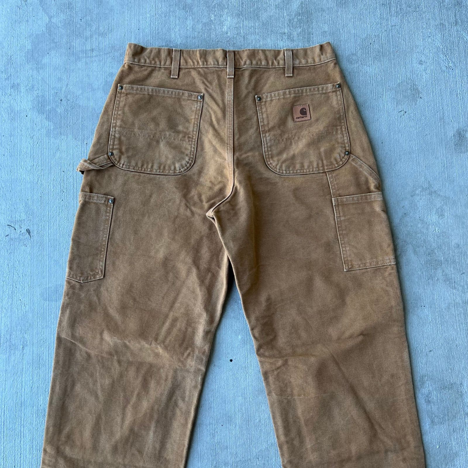 Carhartt × Vintage Carhartt brown double knee work wear carpenter pants Size US 33 - 6 Thumbnail