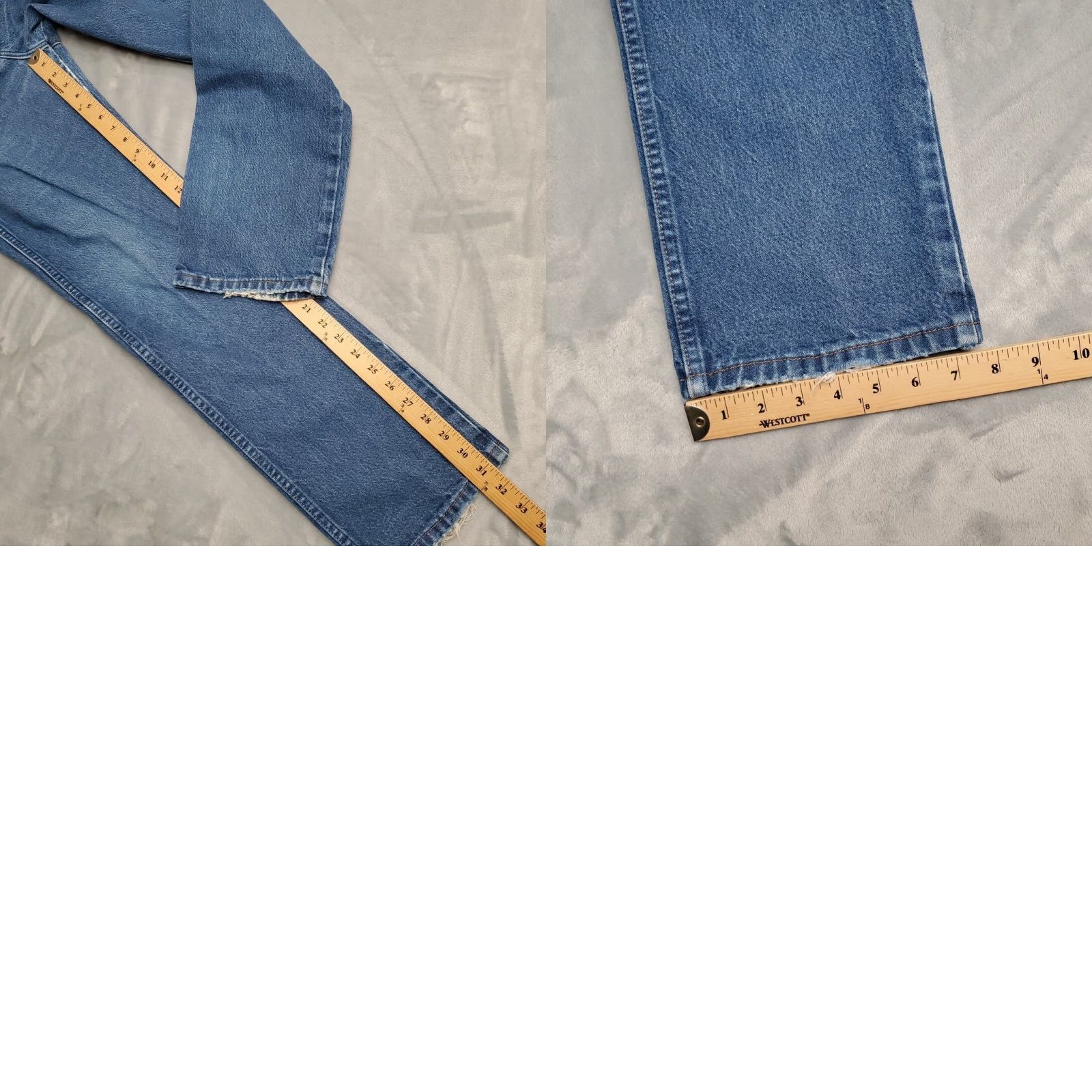Wrangler VINTAGE Wrangler 13MWZ Jeans Men 33x32 Blue Faded Denim Cowboy Western Rodeo Ranch Pants Size US 33 - 9 Thumbnail