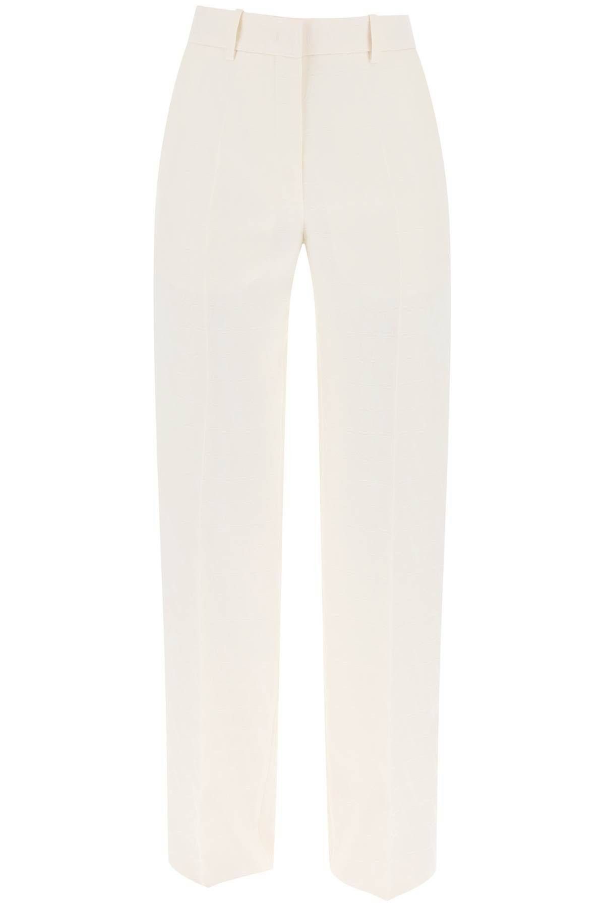 image of Valentino Garavani Toile Iconographe Pants In Crepe Couture Size Eu 40 For Women in Bianco