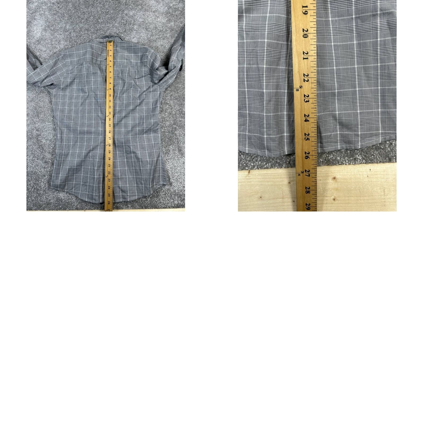 Frank & Eileen Frank & Eileen Shirt Small Gray White Cotton Button-Up Casual Classic Check Womens Size S / US 4 / IT 40 - 8 Thumbnail