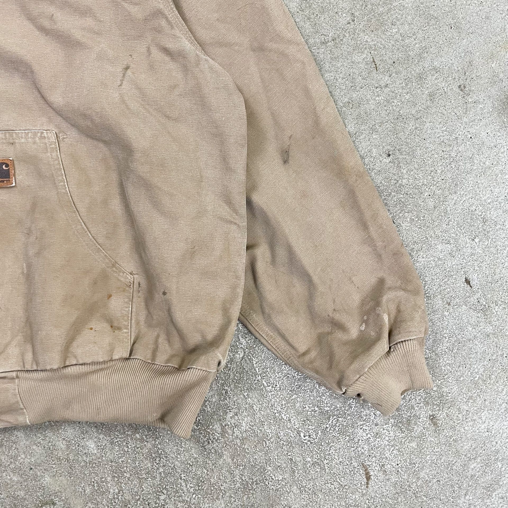 Carhartt × Vintage Carhartt Faded Beige Active Work Jacket Size US L / EU 52-54 / 3 - 4 Thumbnail