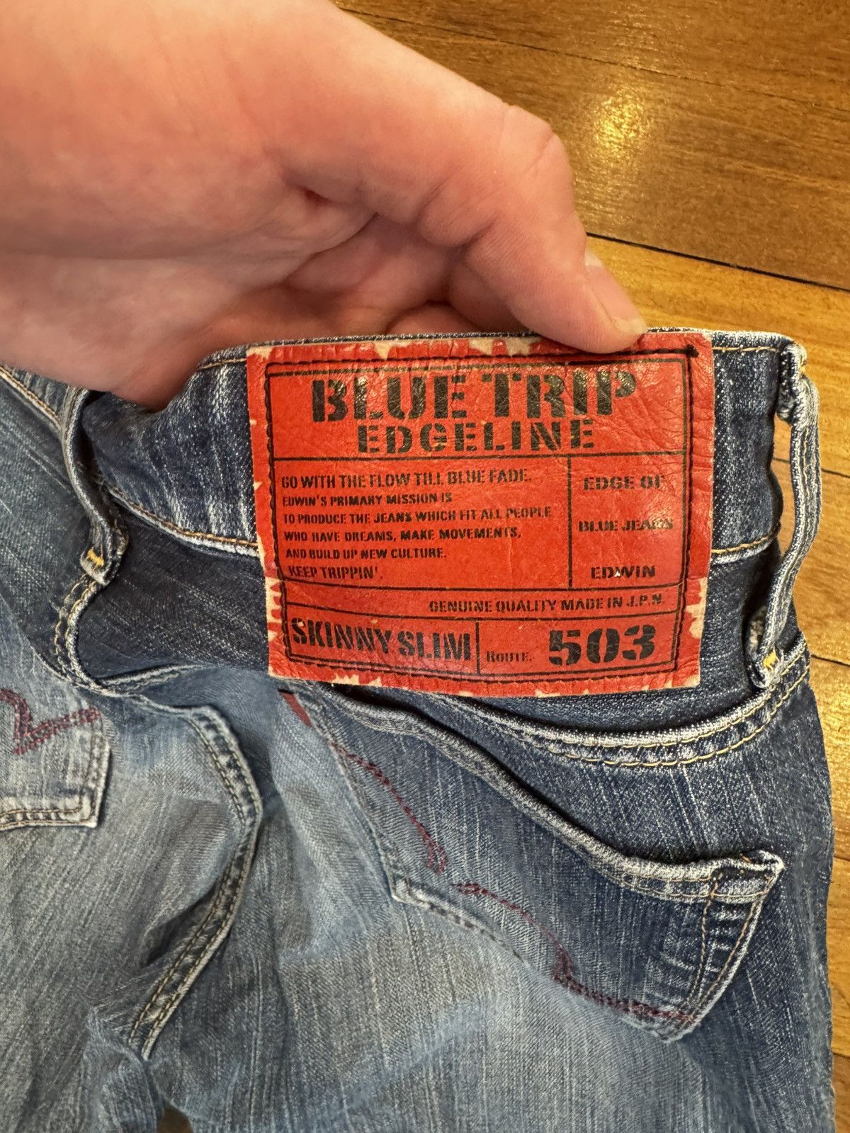 Edwin × Vintage Edwin RARE salvage made in Japan Size US 32 / EU 48 - 4 Thumbnail