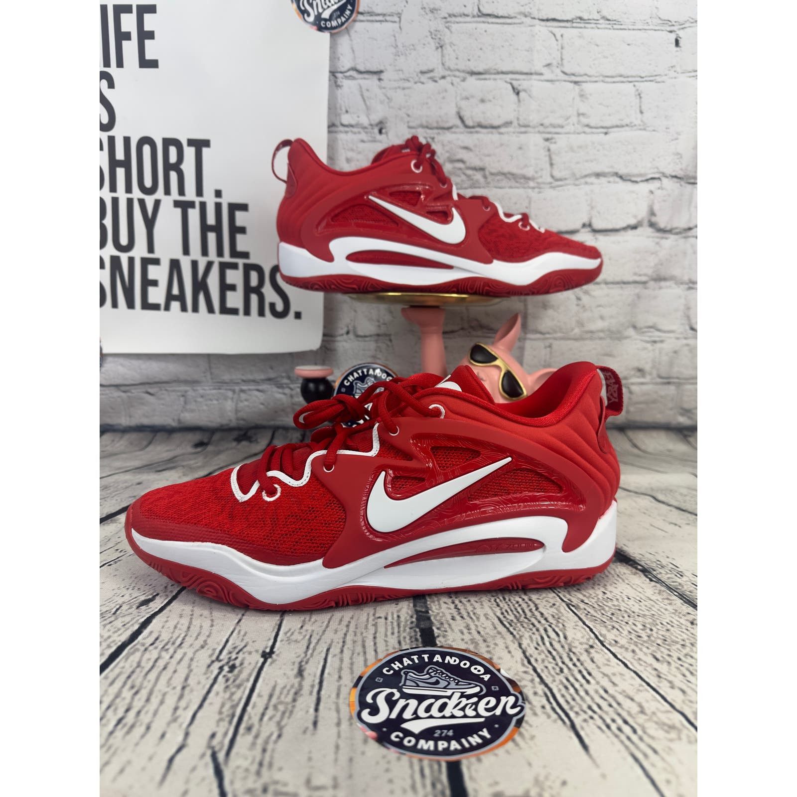 image of Nike Kd 15 Promo Mens Size 12 University Red Basketball Shoes in Gold