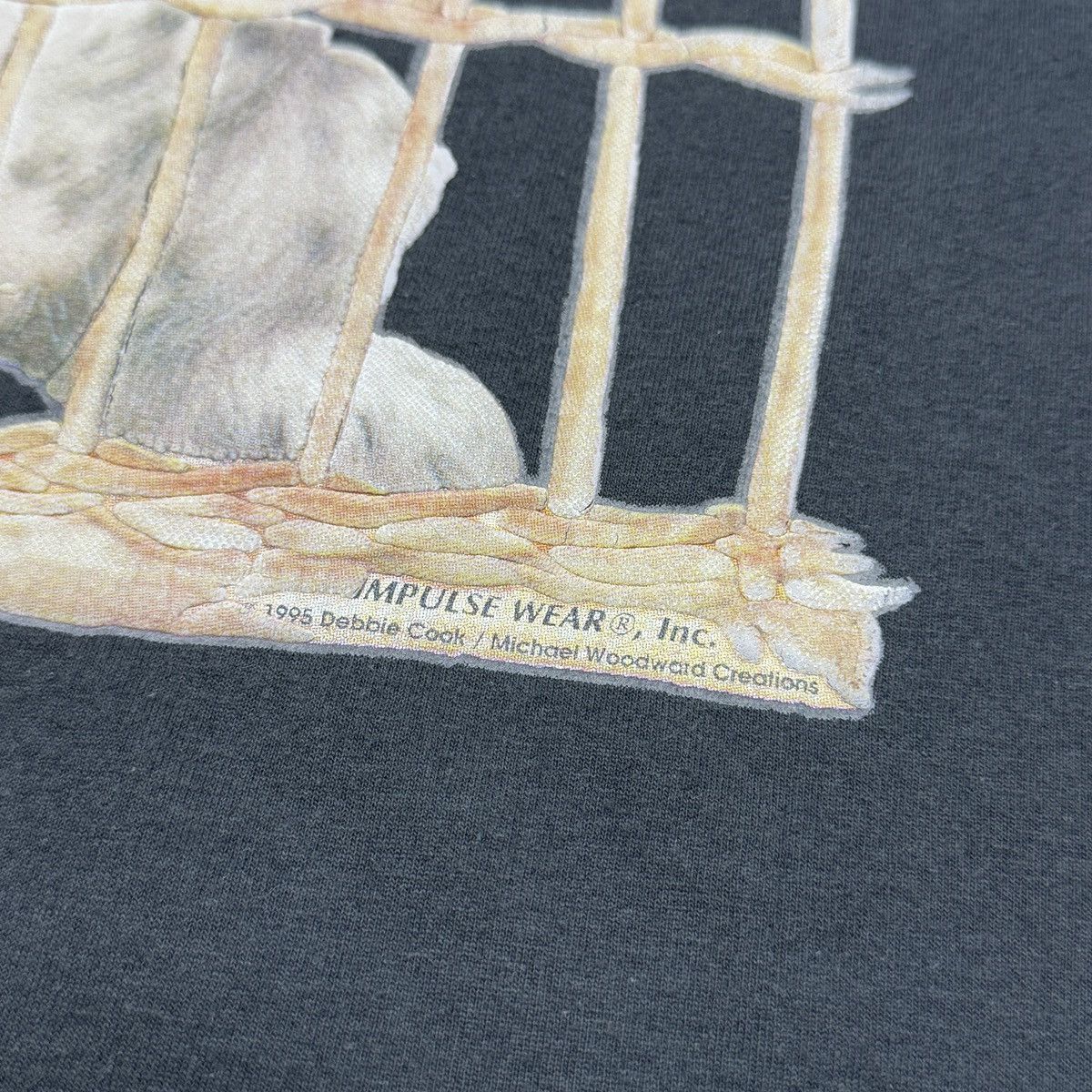 Vintage Vintage Impulse Wear Michael Woodward Creations 1995 T-Shirt Size US L / EU 52-54 / 3 - 6 Thumbnail