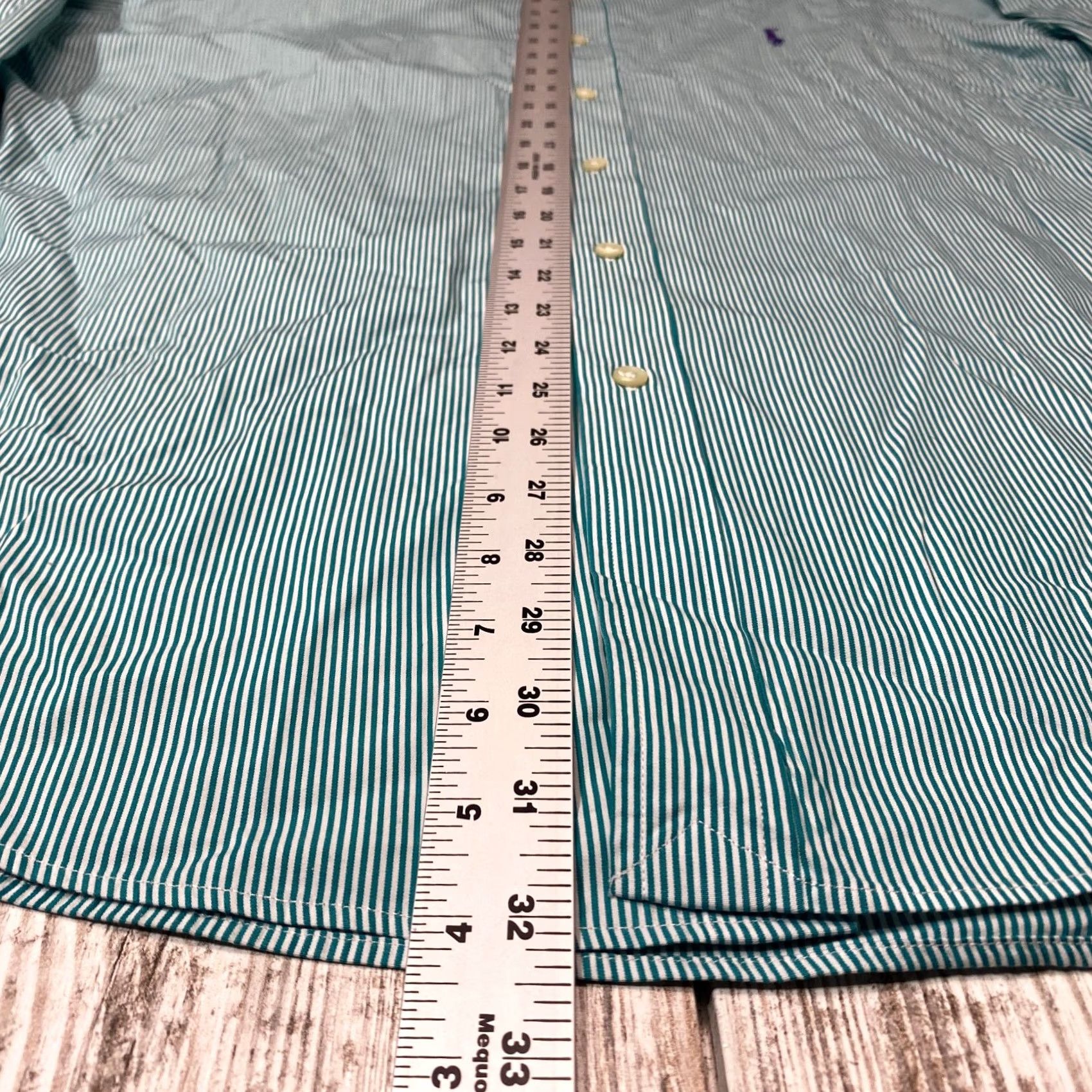 Ralph Lauren Ralph Lauren Shirt Mens XL Long Sleeve Button Up Green Striped 100% Cotton 7487 Size US XL / EU 56 / 4 - 7 Thumbnail