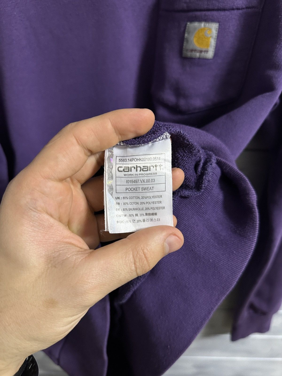 Carhartt Rare Vintage Sweatshirt Carhartt Pocket Patch Program Size US M / EU 48-50 / 2 - 8 Thumbnail
