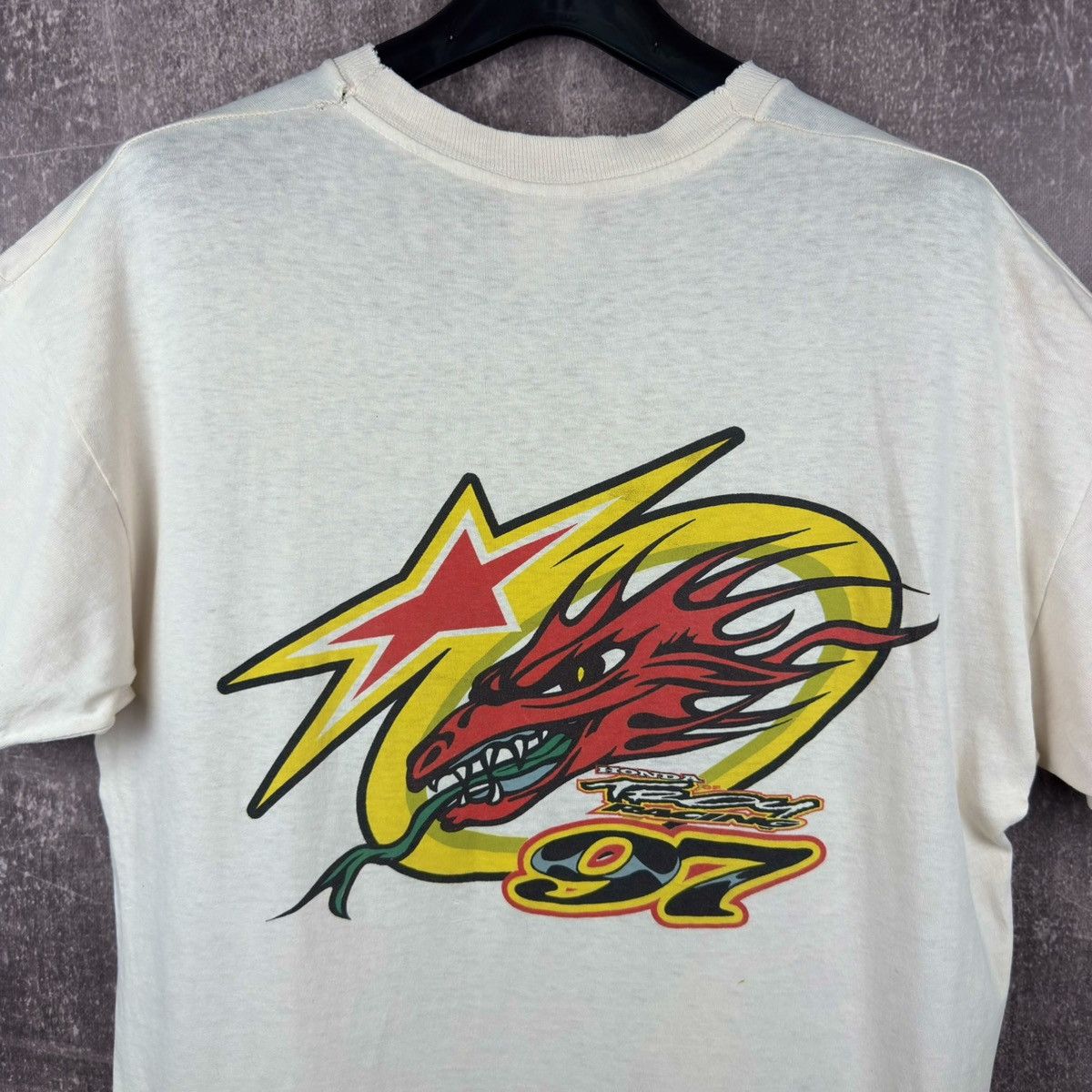 Vintage Vintage 1997 Honda of troy sinisalo racing moto t shirt tee Size US XL / EU 56 / 4 - 3 Thumbnail