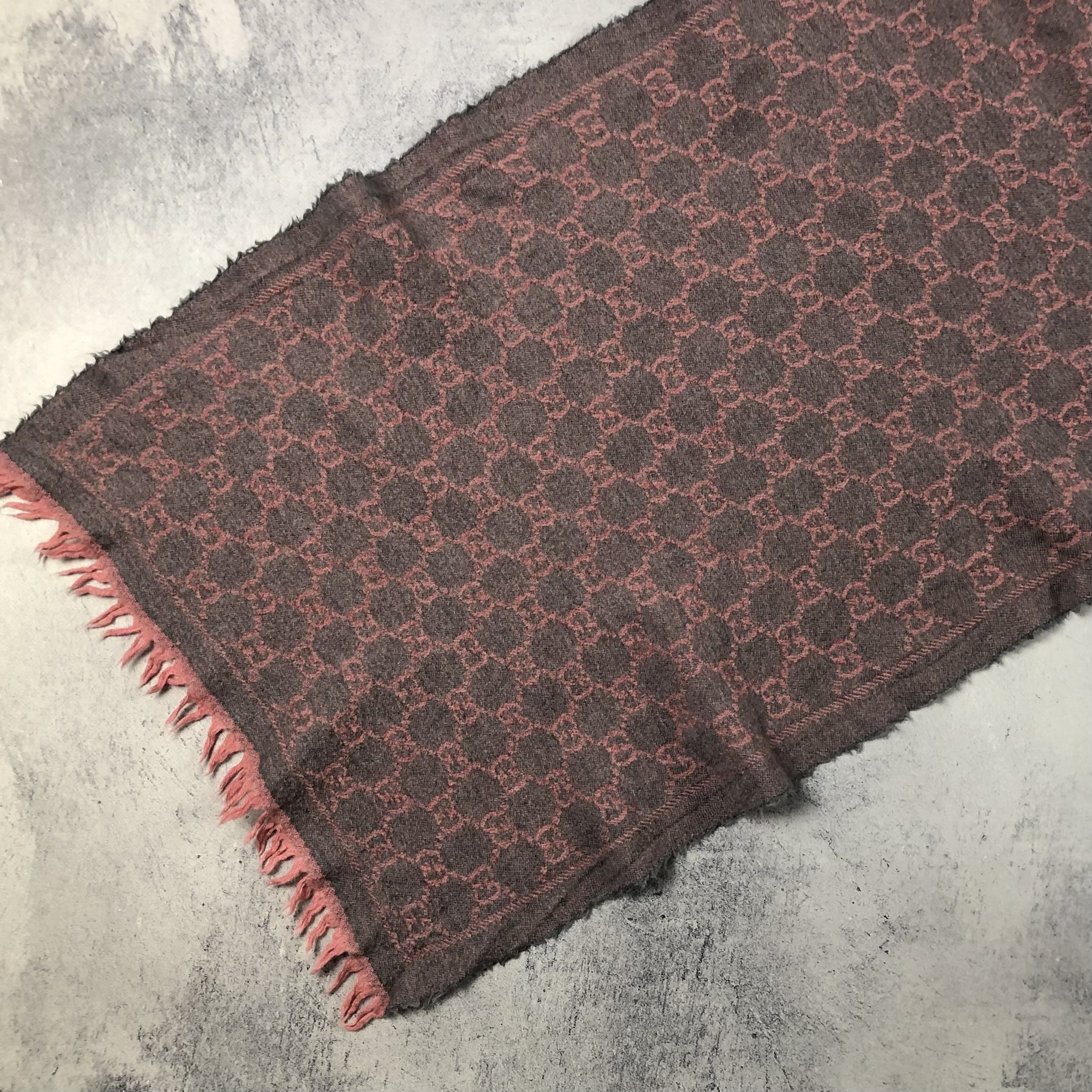 Gucci Gucci Monogram Wool Muffler Scarf Size ONE SIZE - 17 Thumbnail