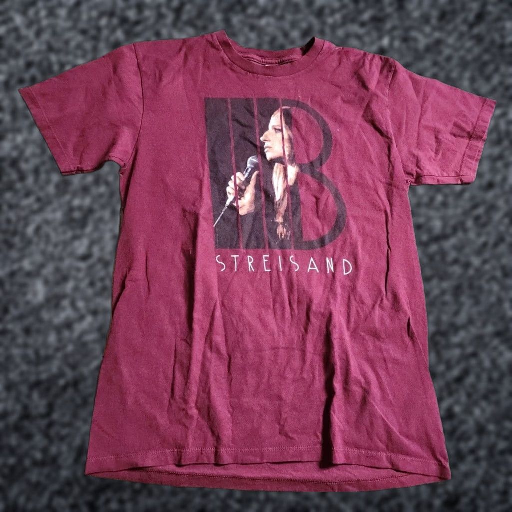 Vintage Womens M Barbara Streisand Concert T Shirt Shirt Regular 100% Cotton Red Womens Concert T-Shirt Size M / US 6-8 / IT 42-44 - 1 Thumbnail