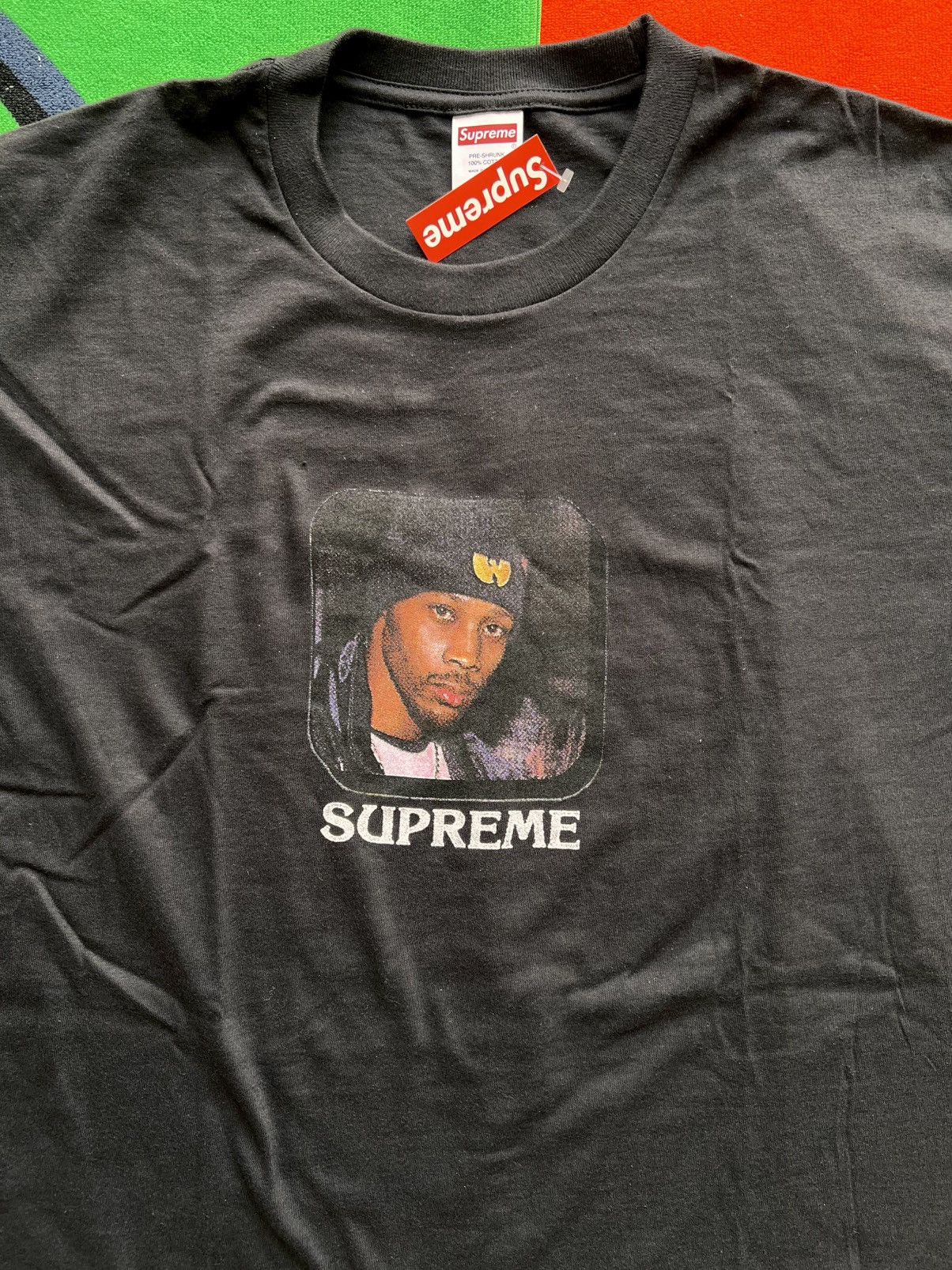 Supreme Supreme x Wu-Tang “Protect Ya Neck” Photo Tee Black yellow Size US XL / EU 56 / 4 - 1 Thumbnail