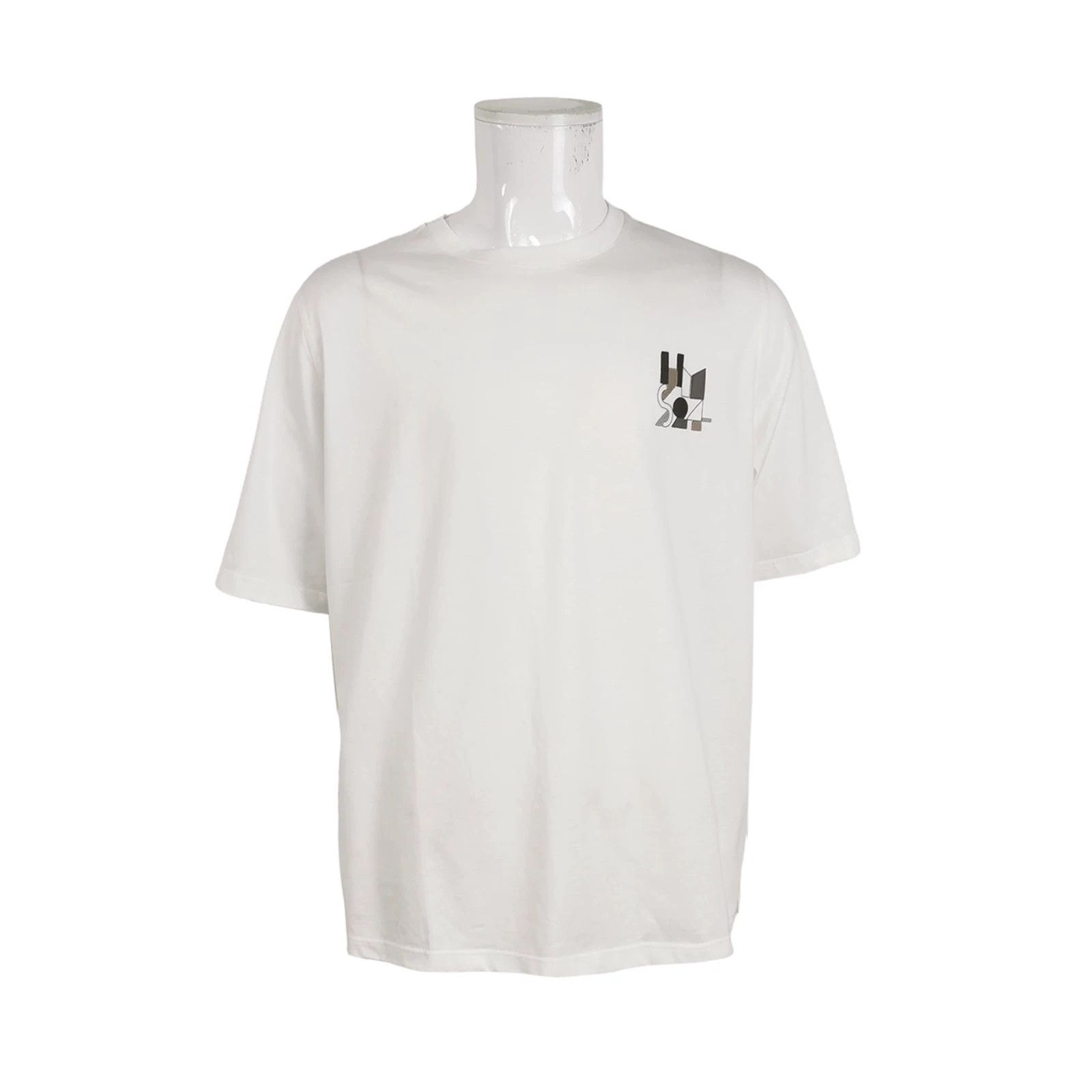 Hermes Hermes Cotton Pattern Crewneck T-shirt XL Size US XL / EU 56 / 4 - 1 Thumbnail