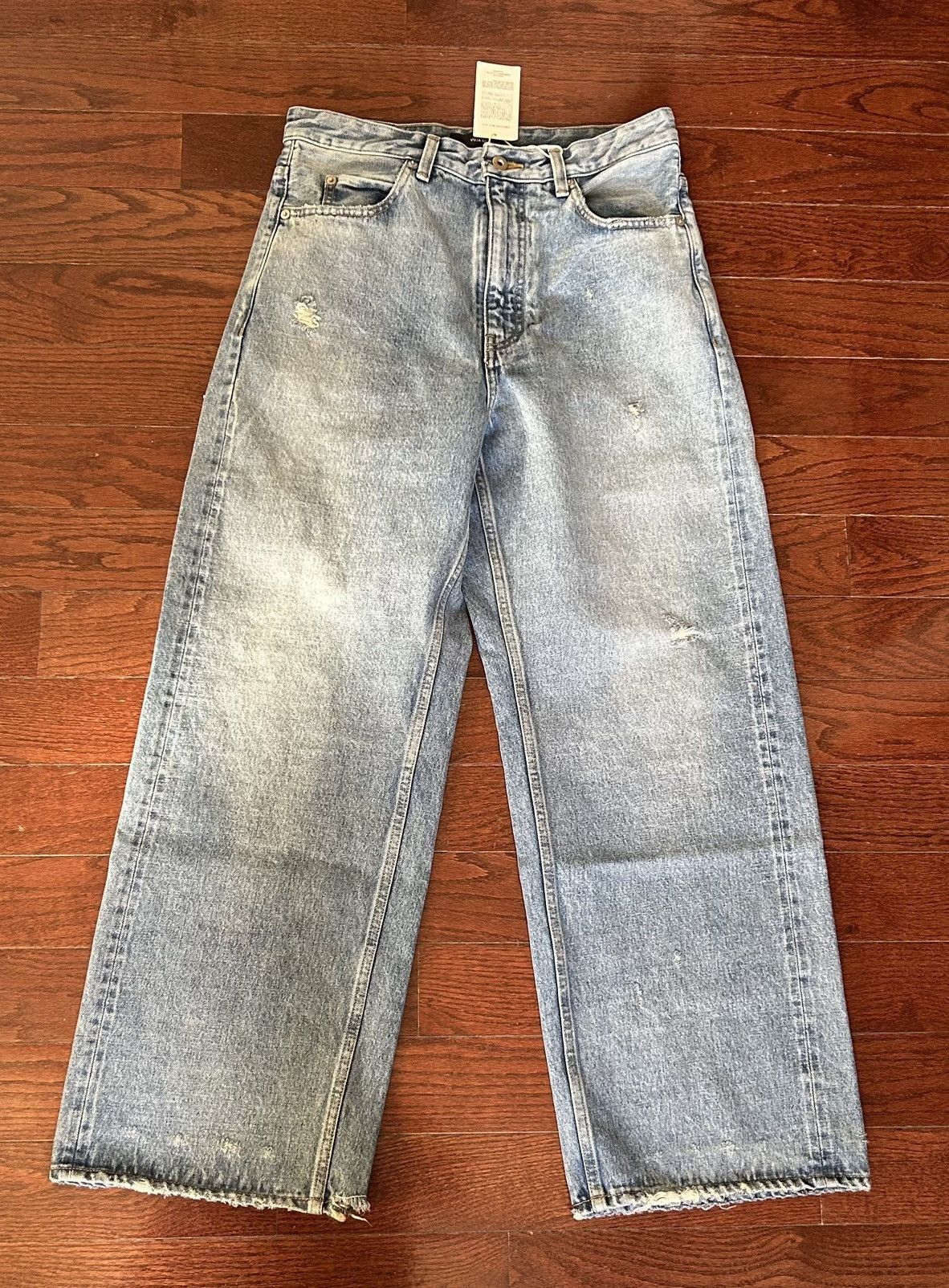 Vuja De Vuja De Steve Distressed Selvedge Jeans | Grailed