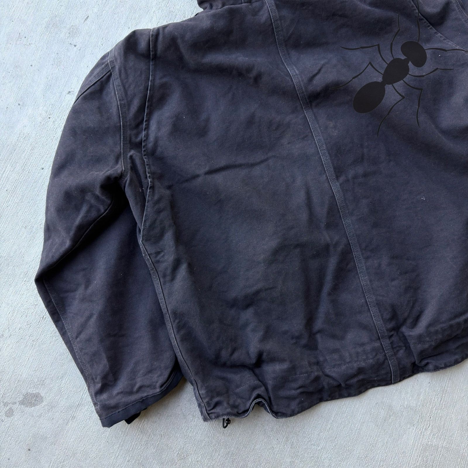 Carhartt × Vintage Carhartt black sherpa hooded work wear jacket Size US XXL / EU 58 / 5 - 8 Thumbnail