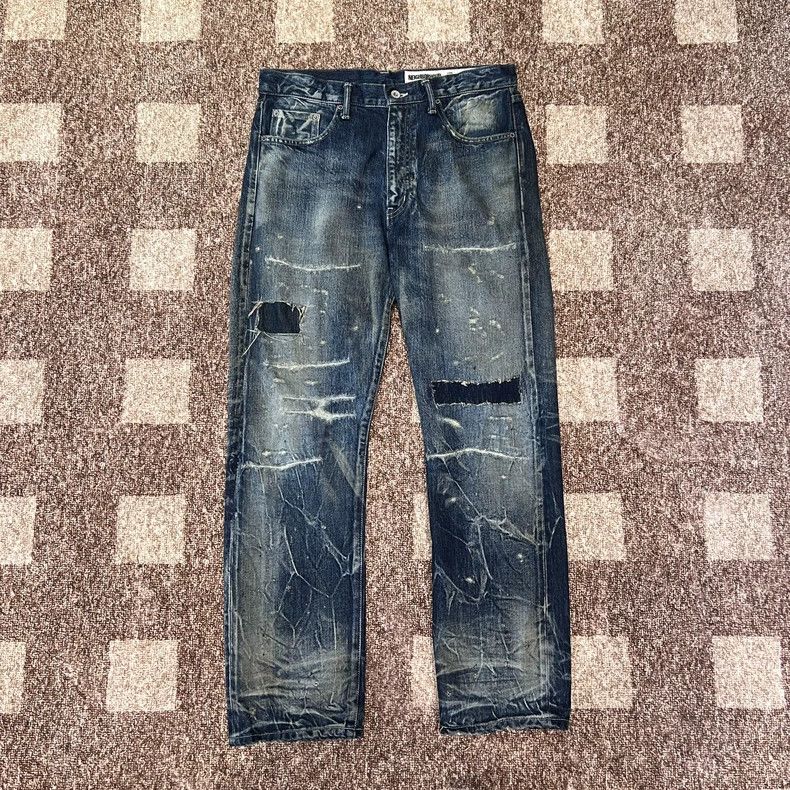 Neighborhood NEIGHBORHOOD 20SS Distressed Denim Jeans Size US 29 - 1 Thumbnail