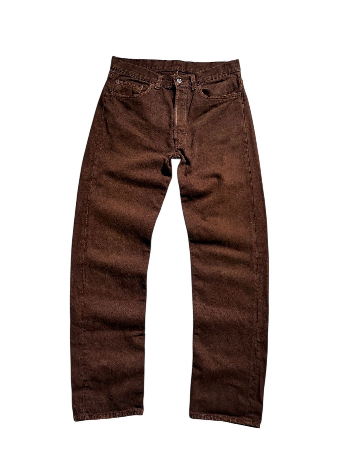 Levi's Vintage Clothing VTG Levi’s 501 Brown Jeans Made in USA Retro Size 32/32 Size US 32 / EU 48 - 4 Thumbnail