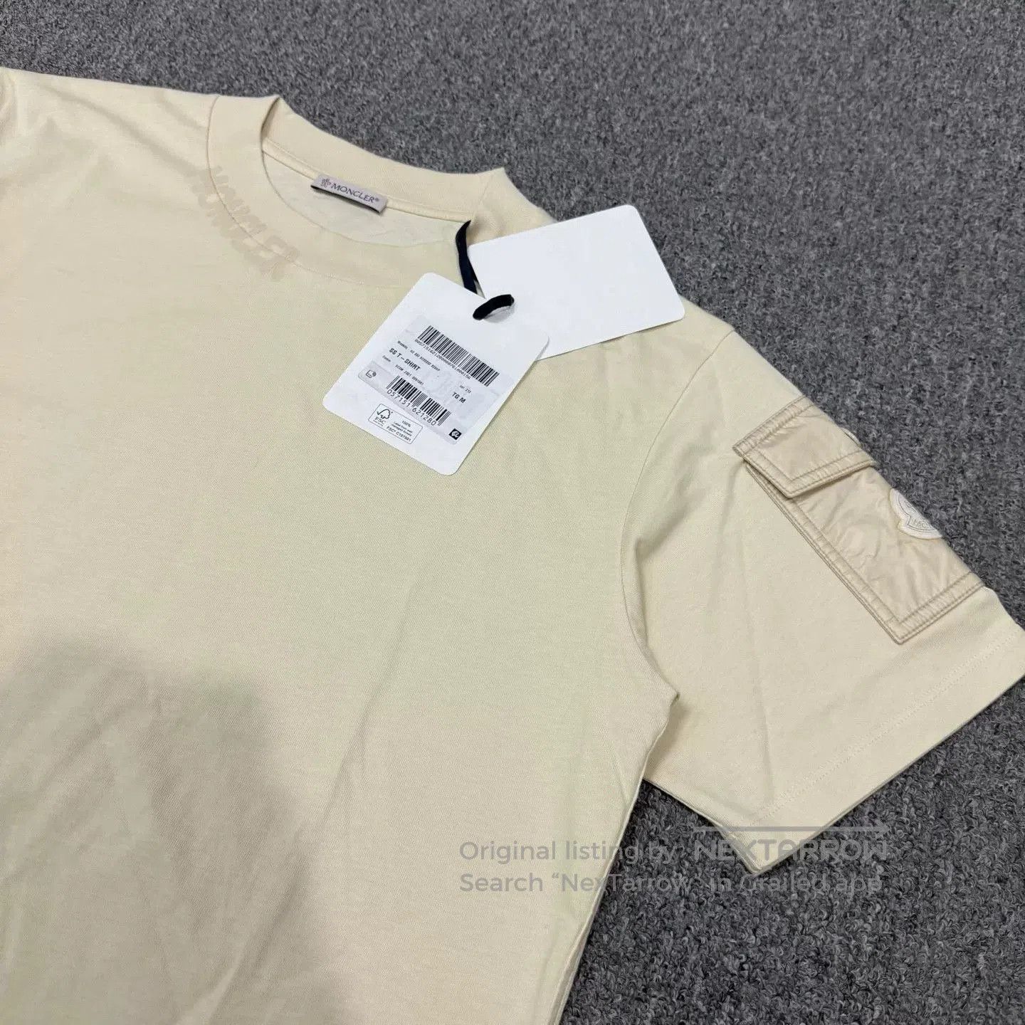 Moncler Moncler Khaki Logo Short-Sleeve Tee. Size US M / EU 48-50 / 2 - 3 Thumbnail