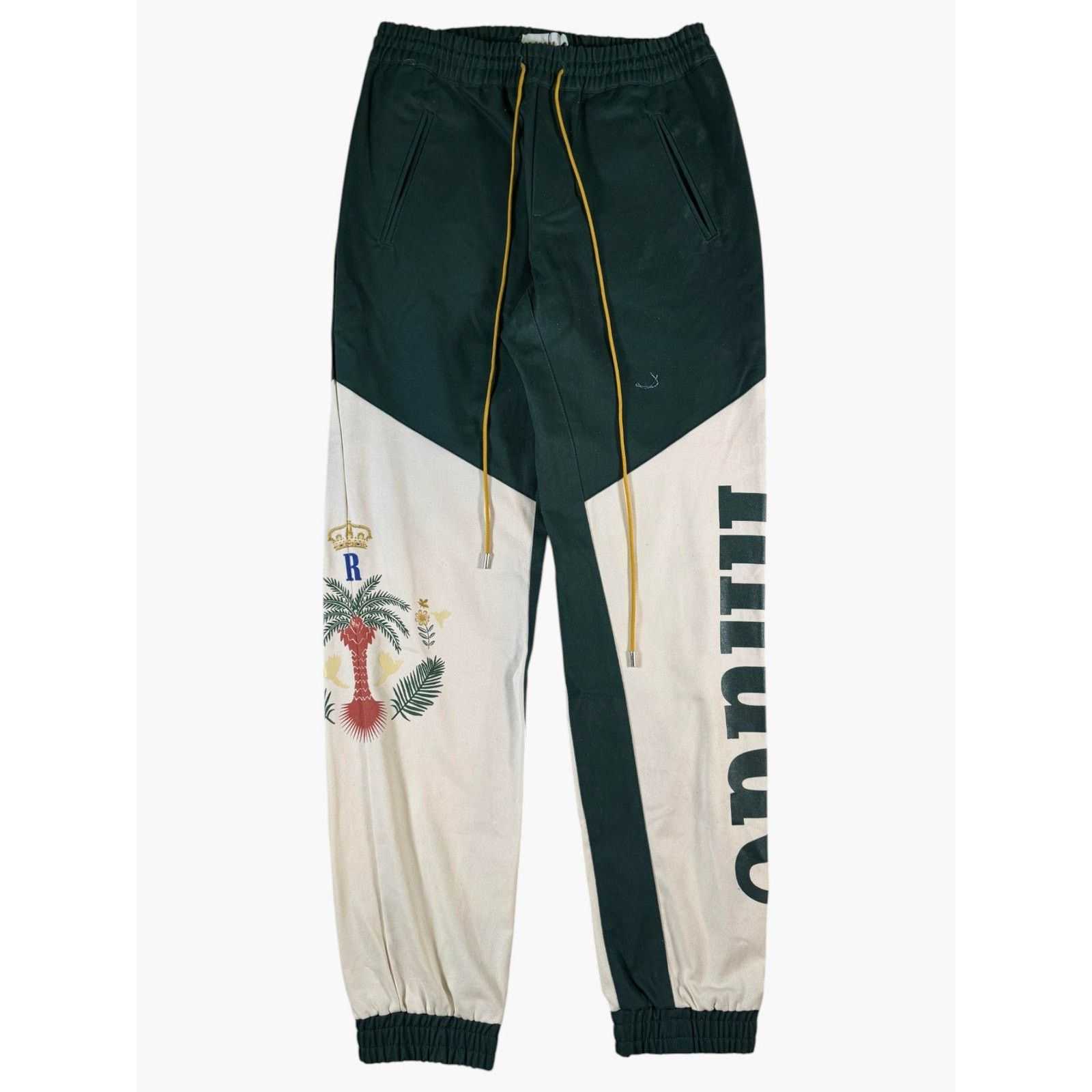 Rhude Rhude Cream & Green Pants Size US 34 / EU 50 - 1 Thumbnail